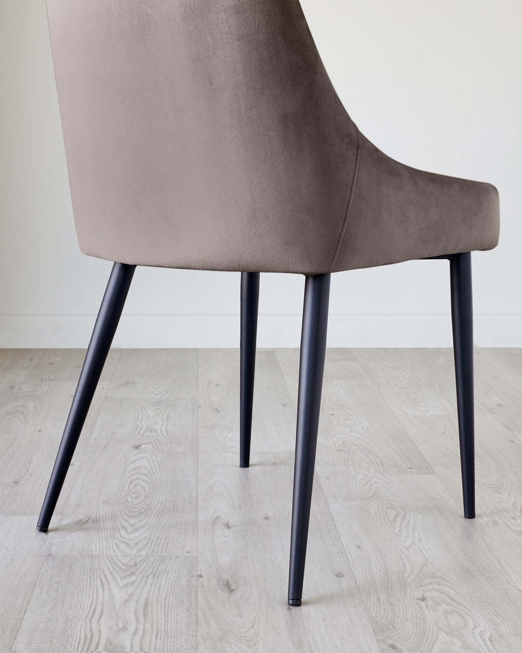 Blakely mocha velvet dining chair