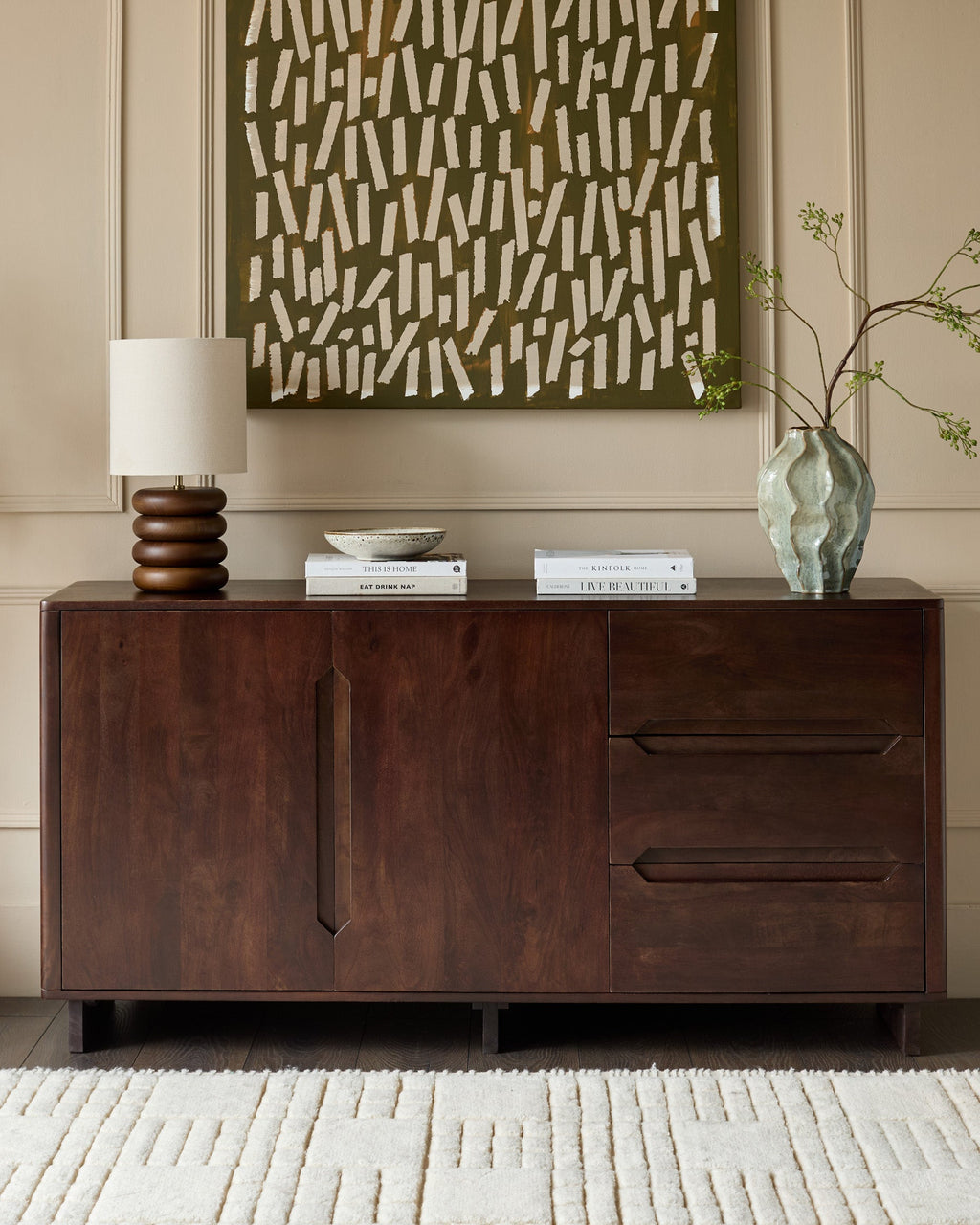 Bryce dark mango wood sideboard