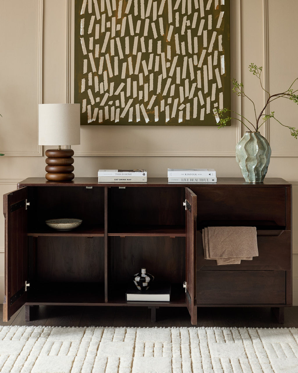 Bryce dark mango wood sideboard
