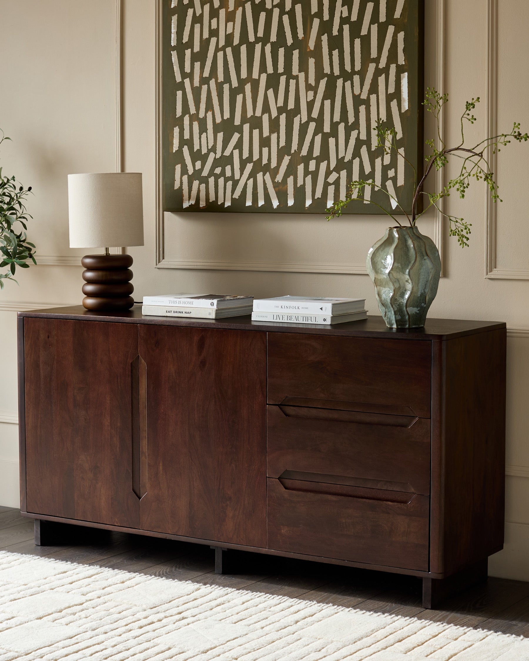 Bryce dark mango wood sideboard