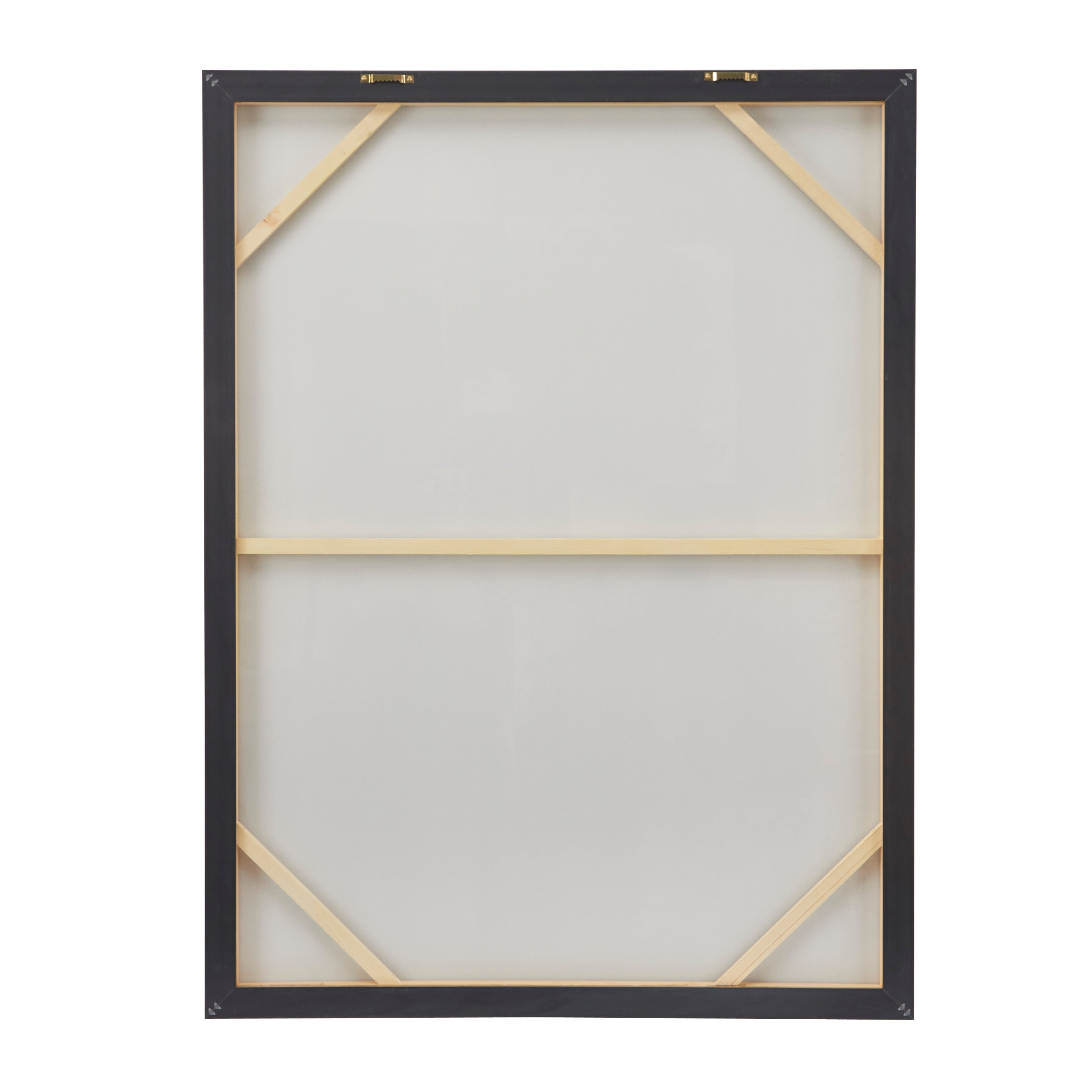 Canvas Abstract Framed Wall Art with Gold Frame - Gold - CosmoLiving by Cosmopolitan