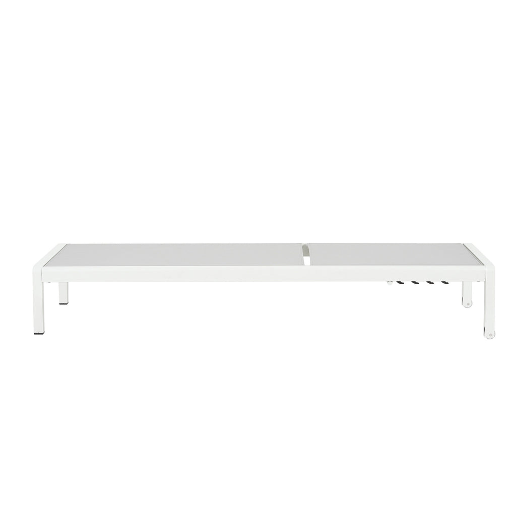 Cape Coral Outdoor Aluminum Chaise Lounge (Set of 2) by Christopher Knight Home - 77.56 D x 25.20 W x 11.80 H