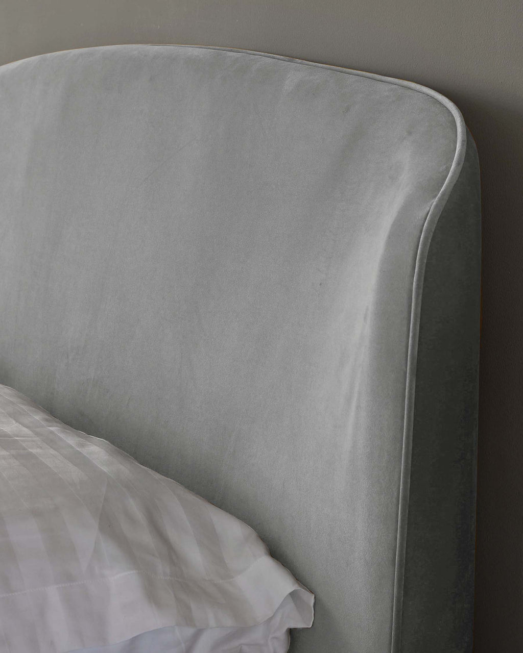 Carina Light Grey Velvet King Size Ottoman Storage Bed