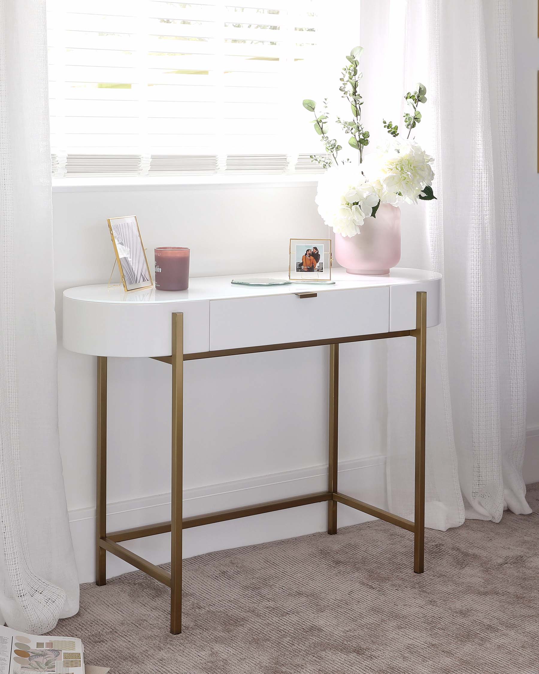 Carmen White Dressing Table