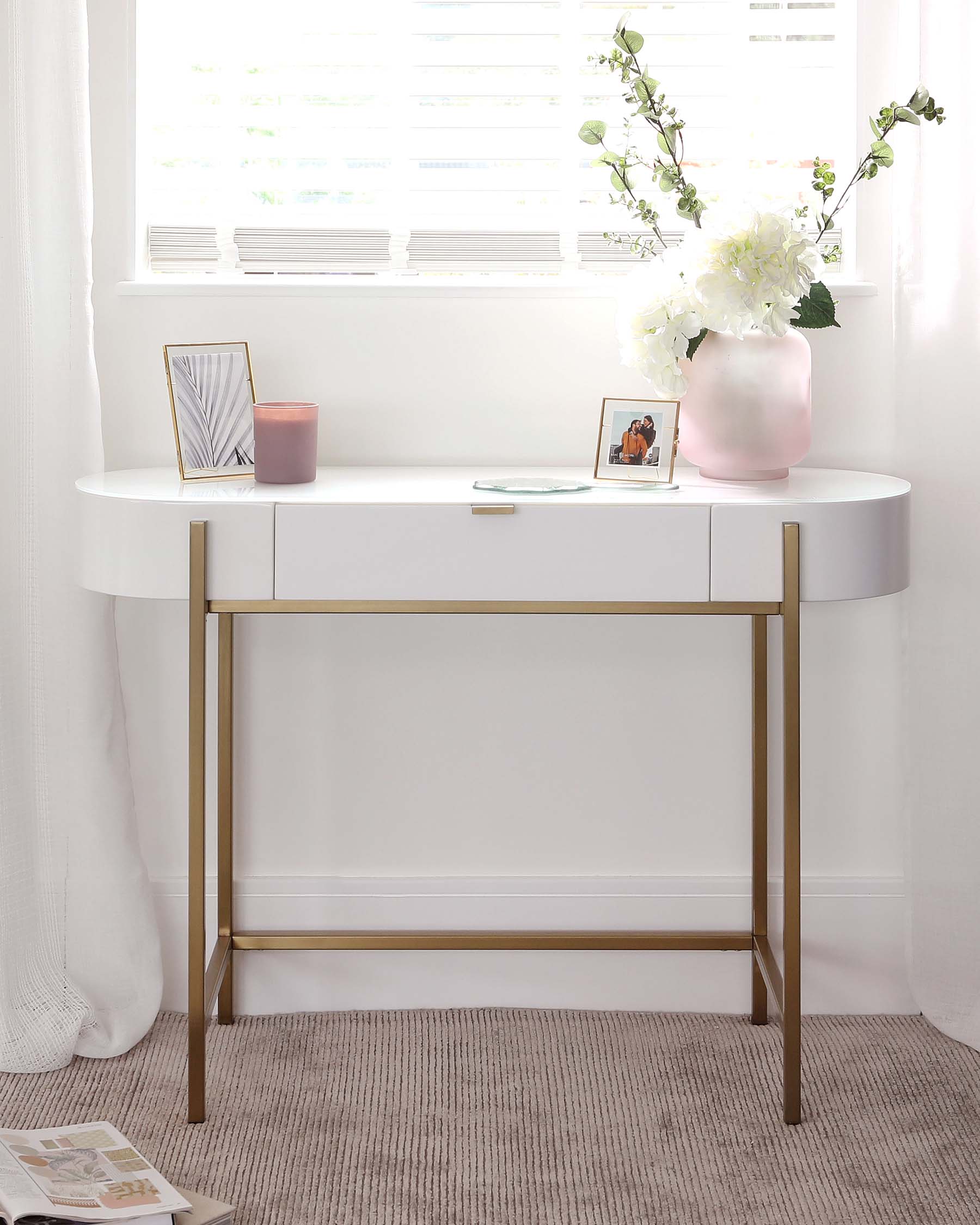 Carmen White Dressing Table