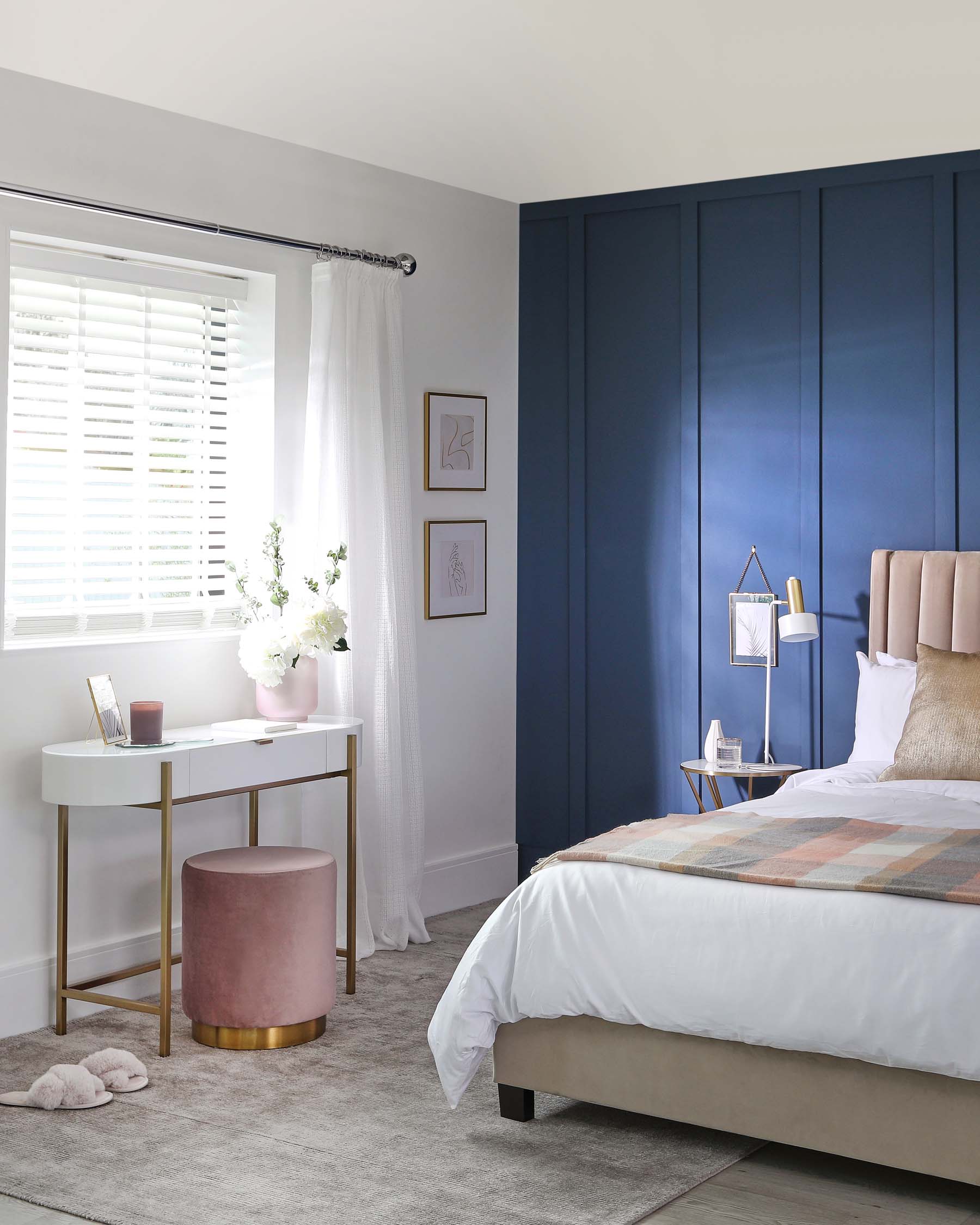 Carmen White Dressing Table