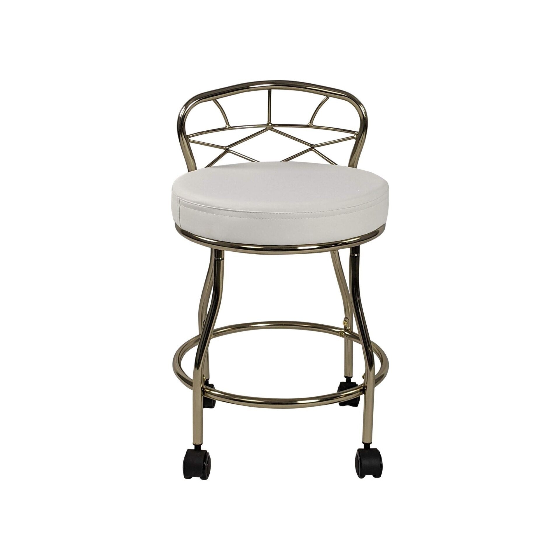 Carolina Living Diana X-Back Vanity Stool with Casters