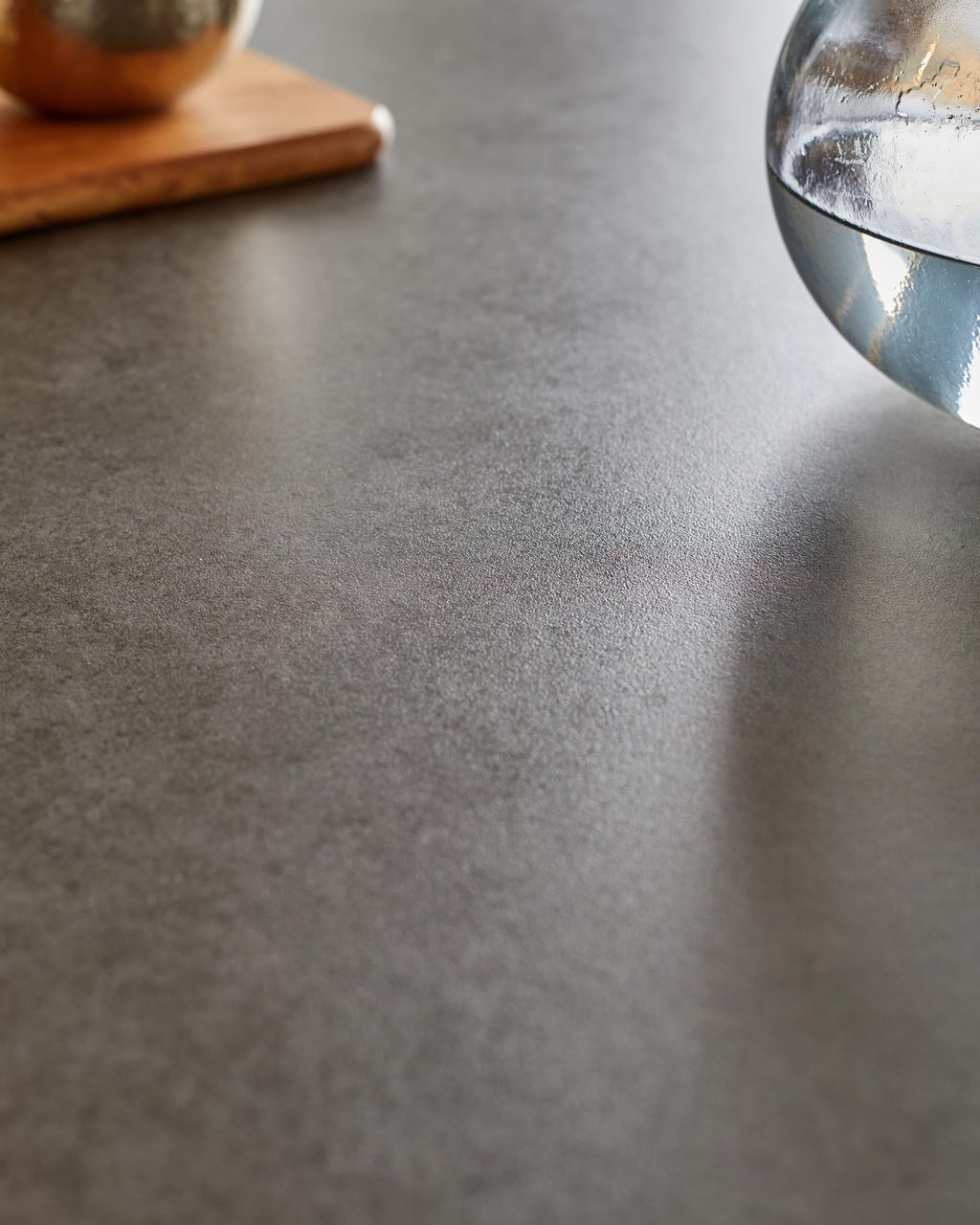 Carter 6 Seater Dark Grey Ceramic Dining Table with 6 Cleo Swivel Dark Grey Leather II Dining Chairs