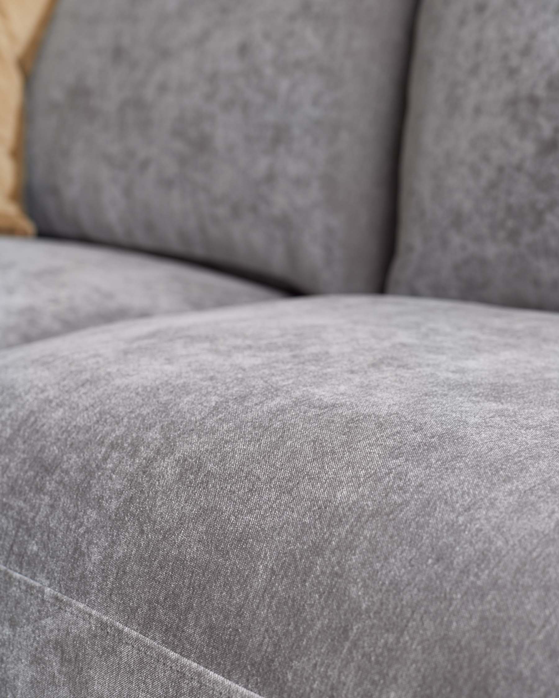 Casey mid grey fabric 3 seater sofa