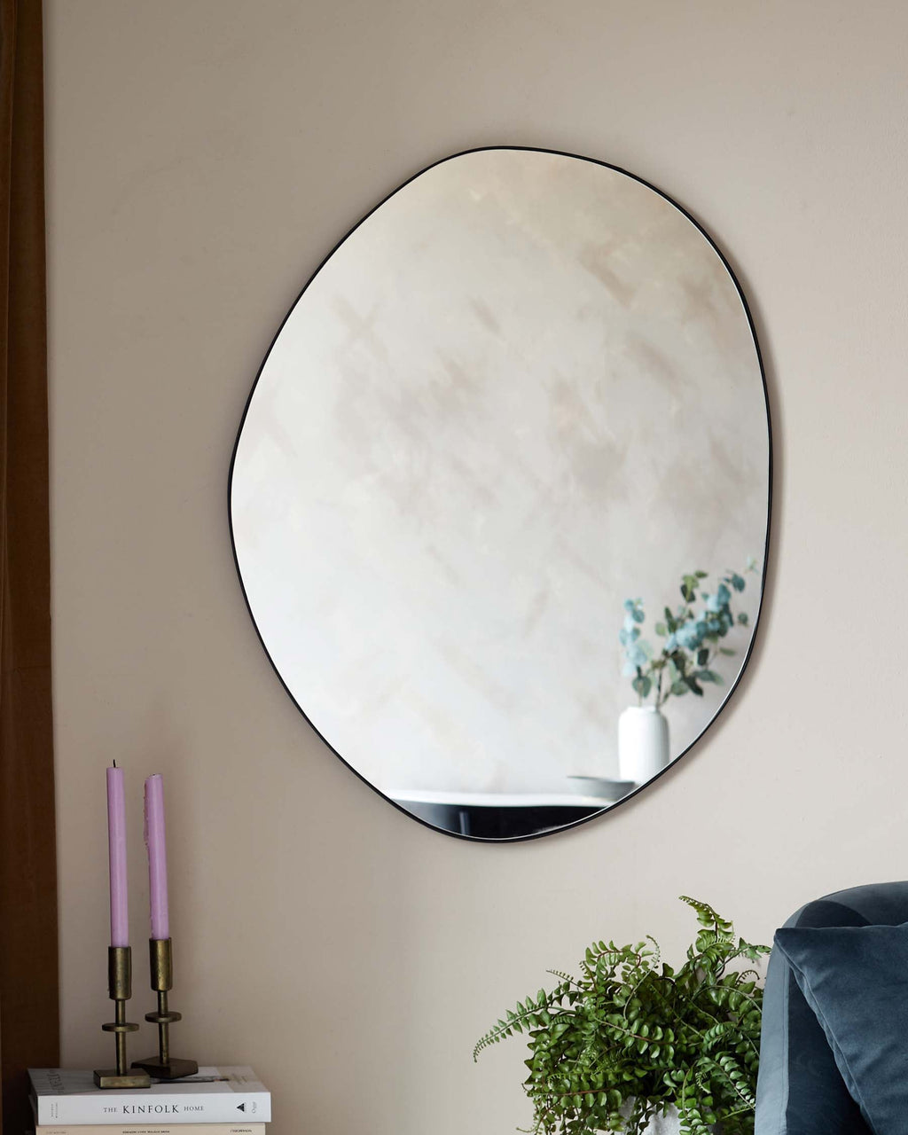 Caspian Medium Wall Mirror Black