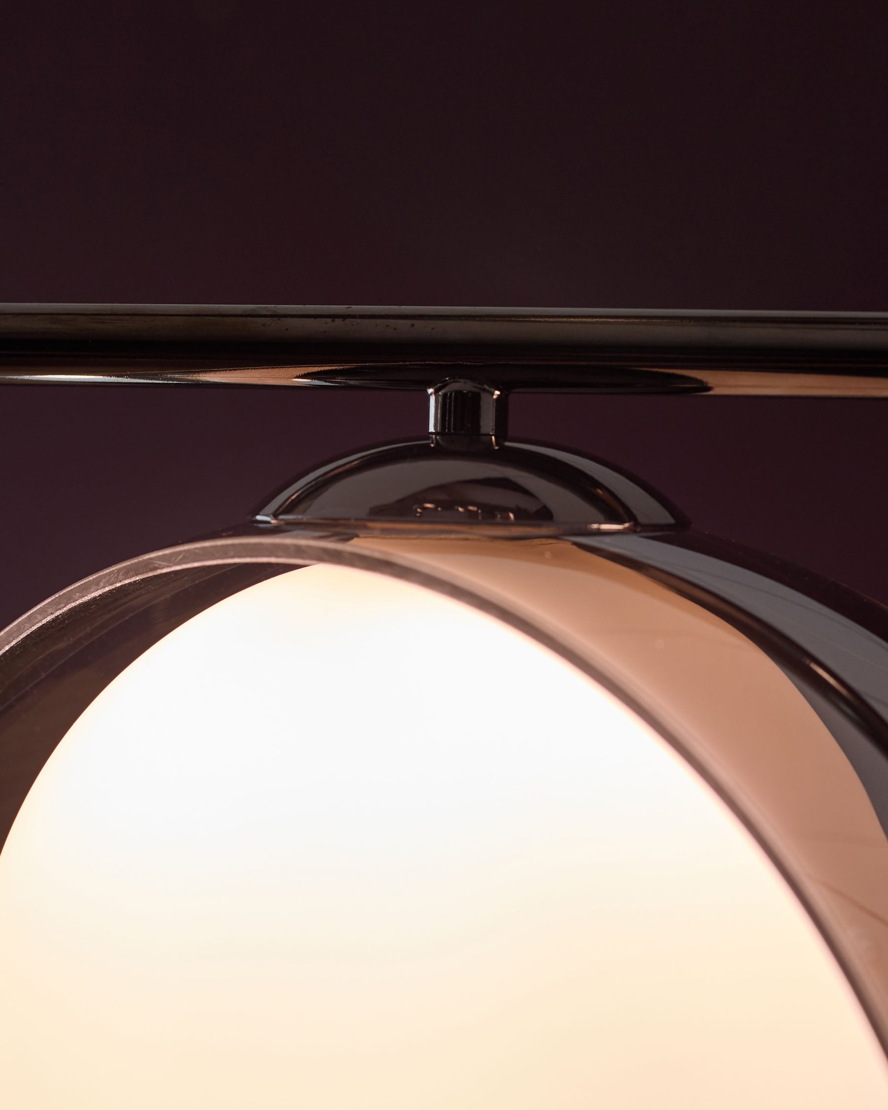 Chloe silver chrome glass 3 bar adjustable pendant