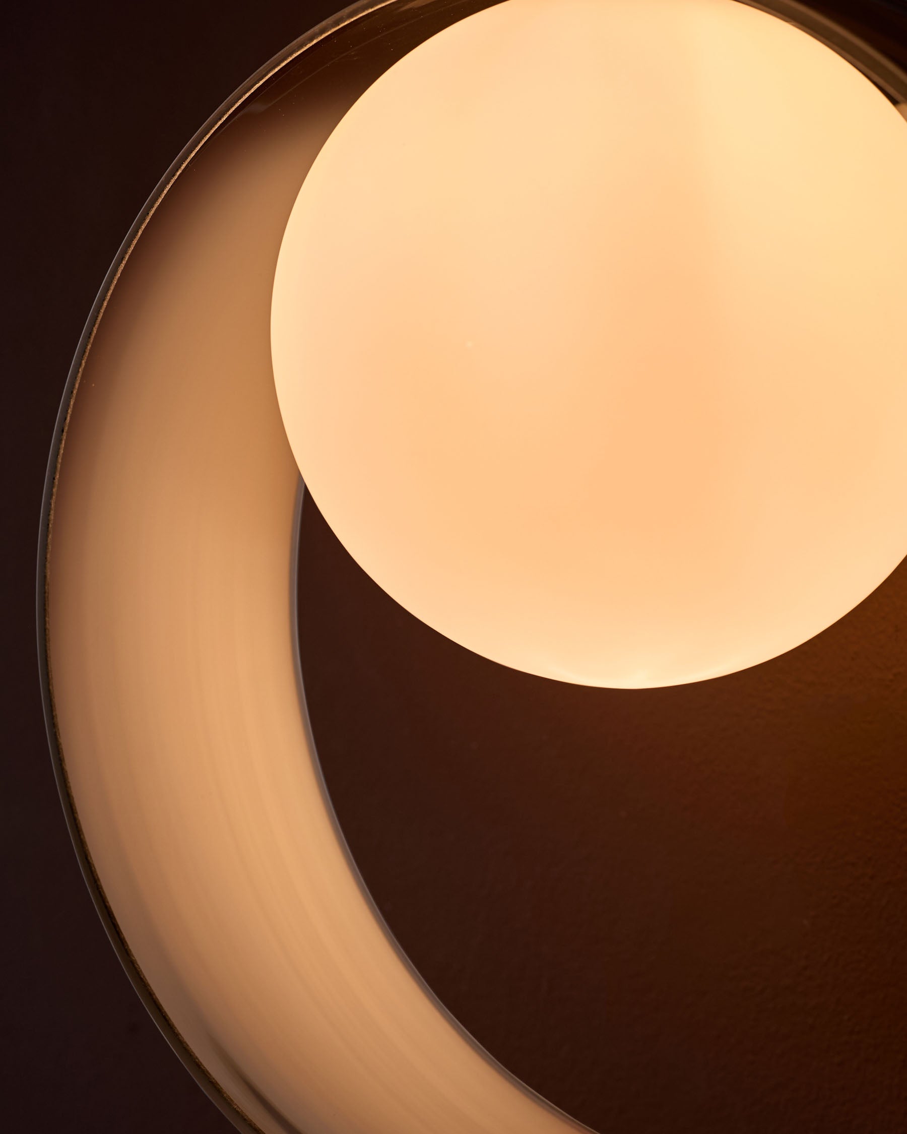 Chloe silver glass adjustable wall light