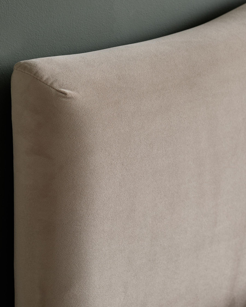 Clark Champagne Velvet King Size Ottoman Storage Bed