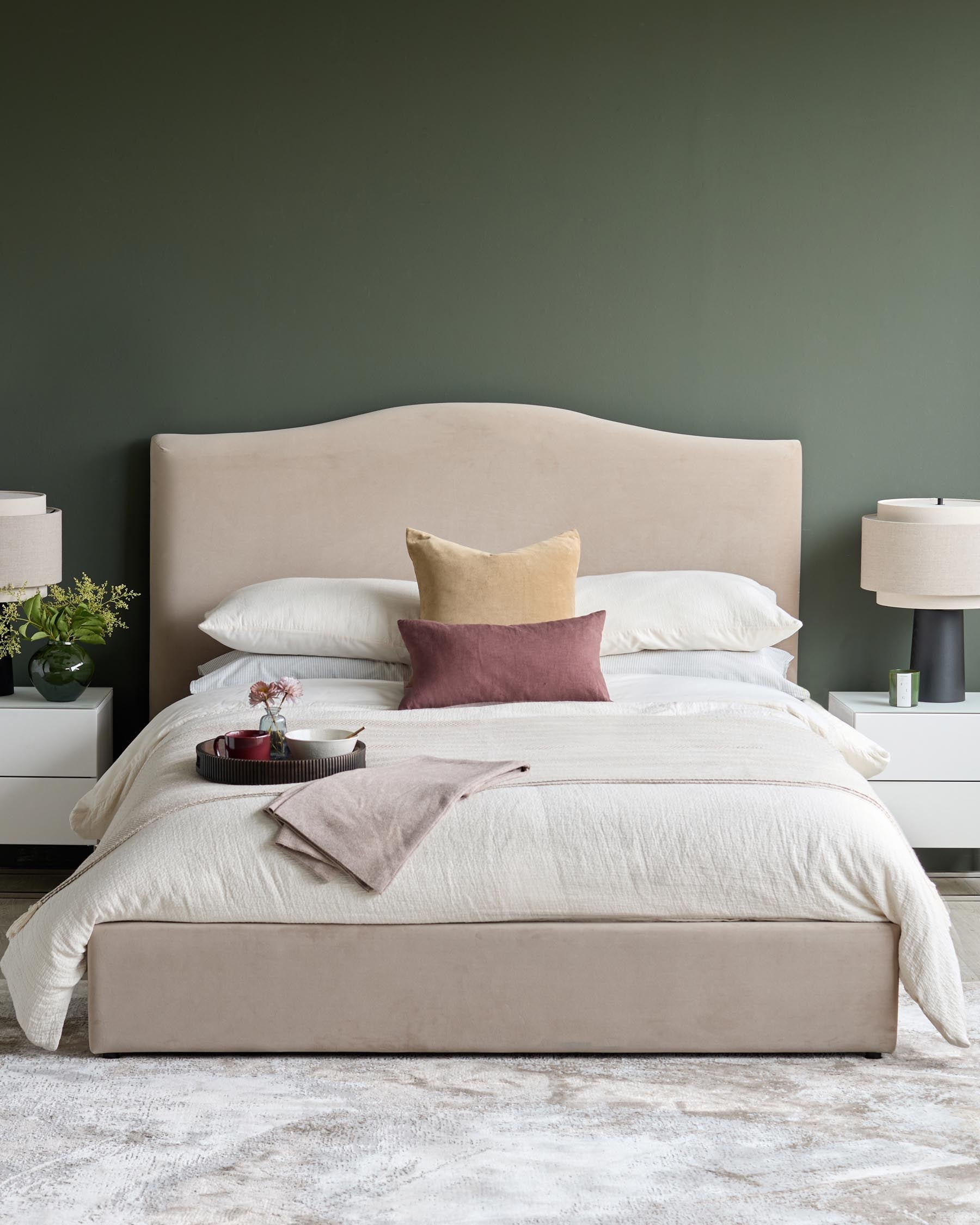 Clark Champagne Velvet King Size Ottoman Storage Bed