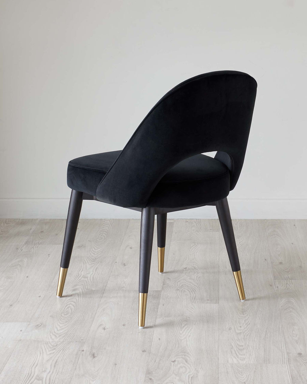 Clover Black Velvet Dining Chair