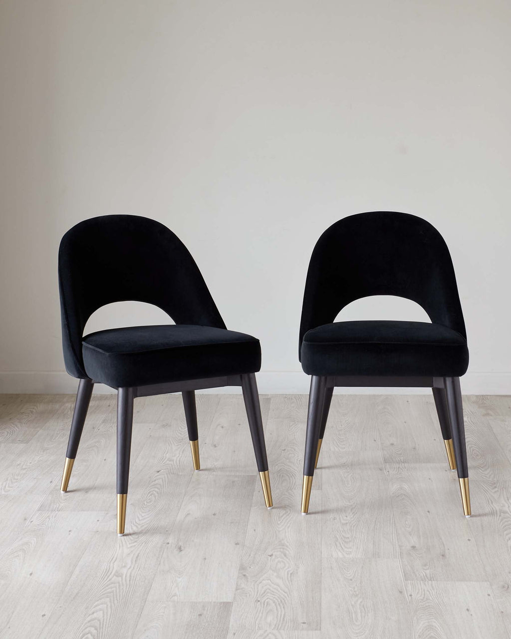 Clover Black Velvet Dining Chair
