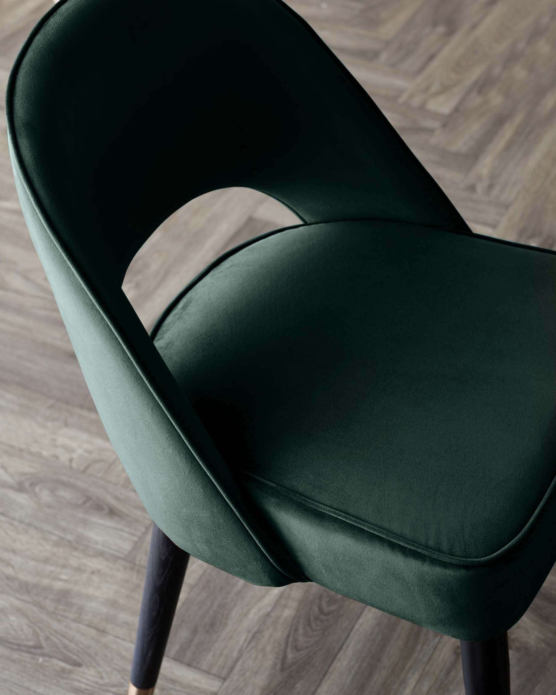 Clover Dark Green Velvet Dining Chair