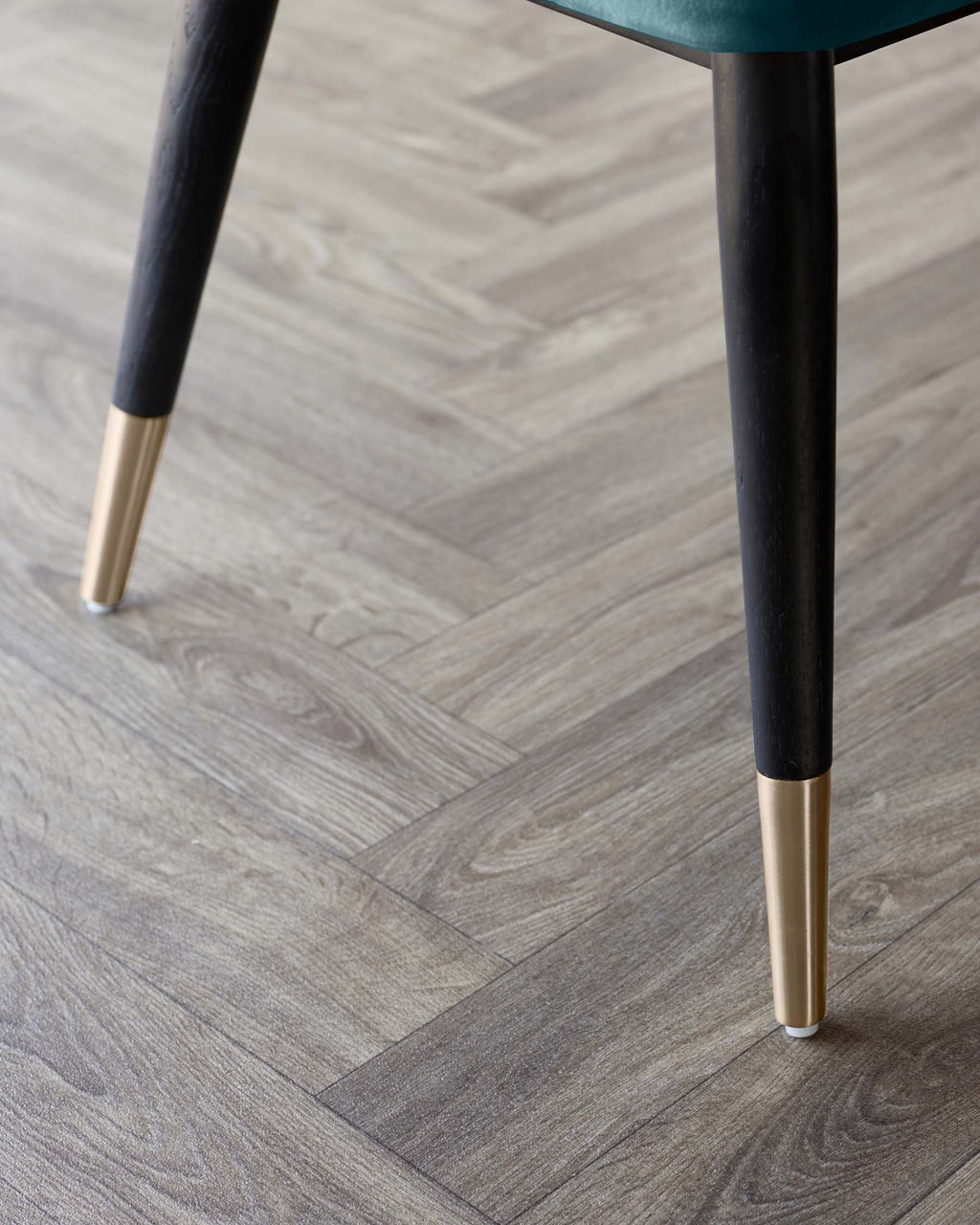 Clover Dark Teal Velvet Dining Chair