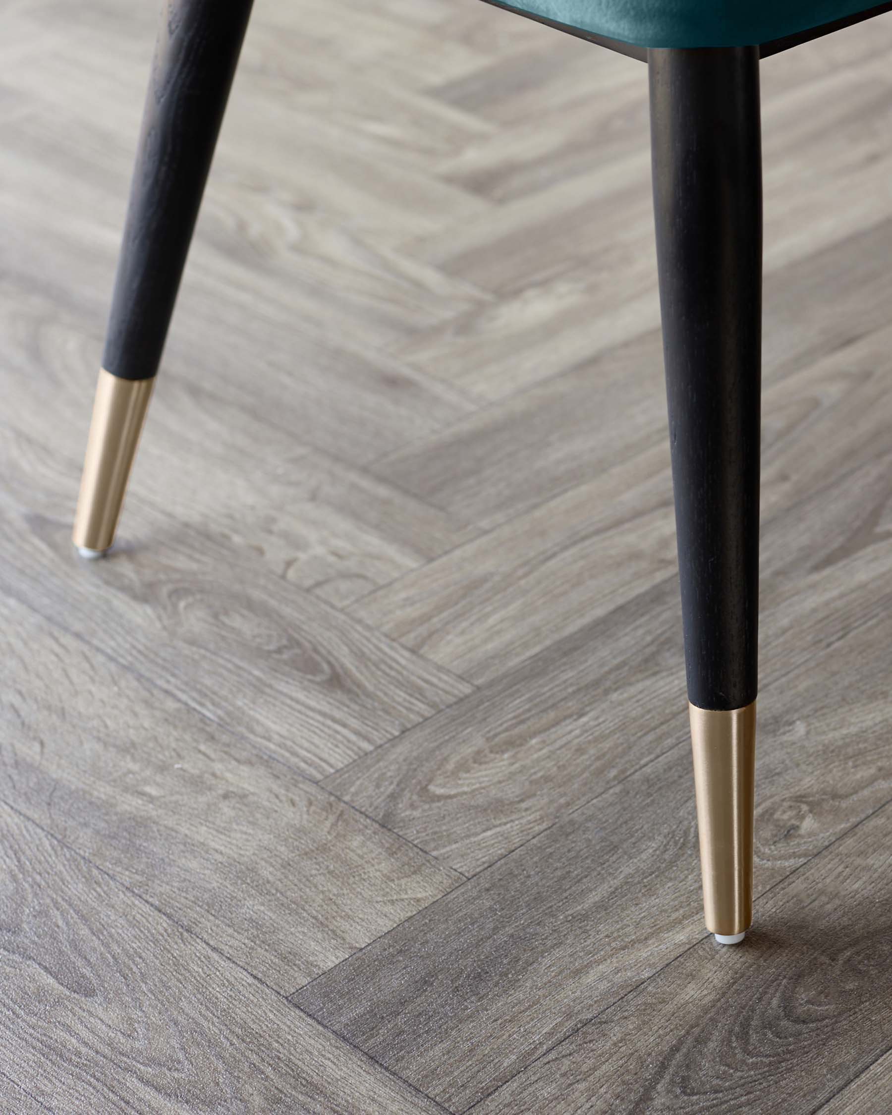 Clover Dark Teal Velvet Dining Chair