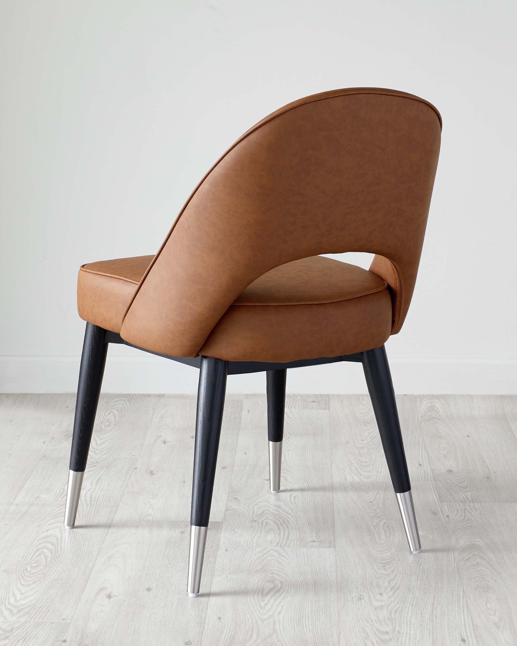 Clover Tan Faux Leather Dining Chair
