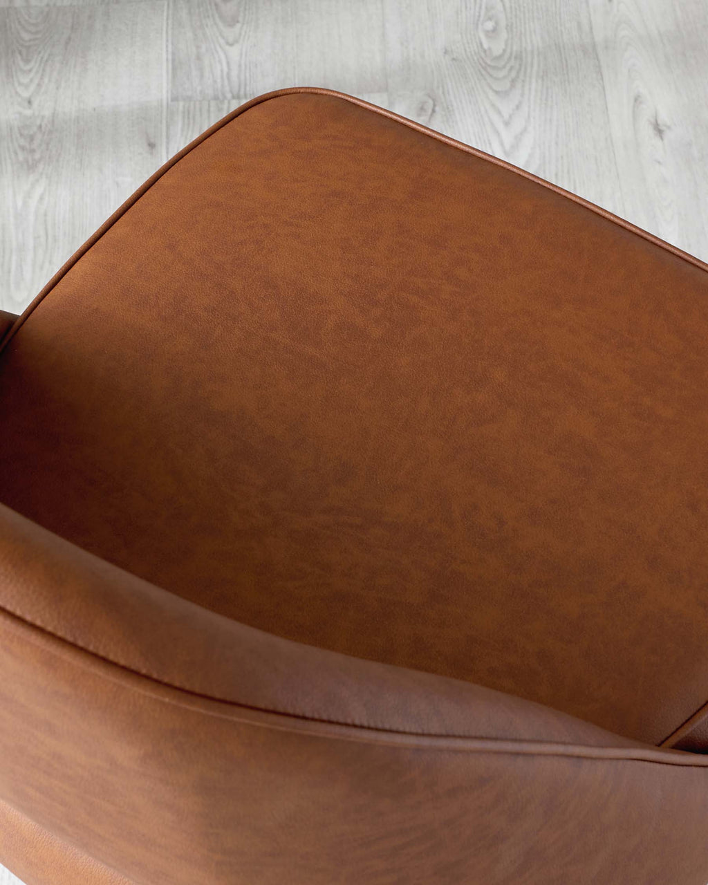 Clover Tan Faux Leather Dining Chair