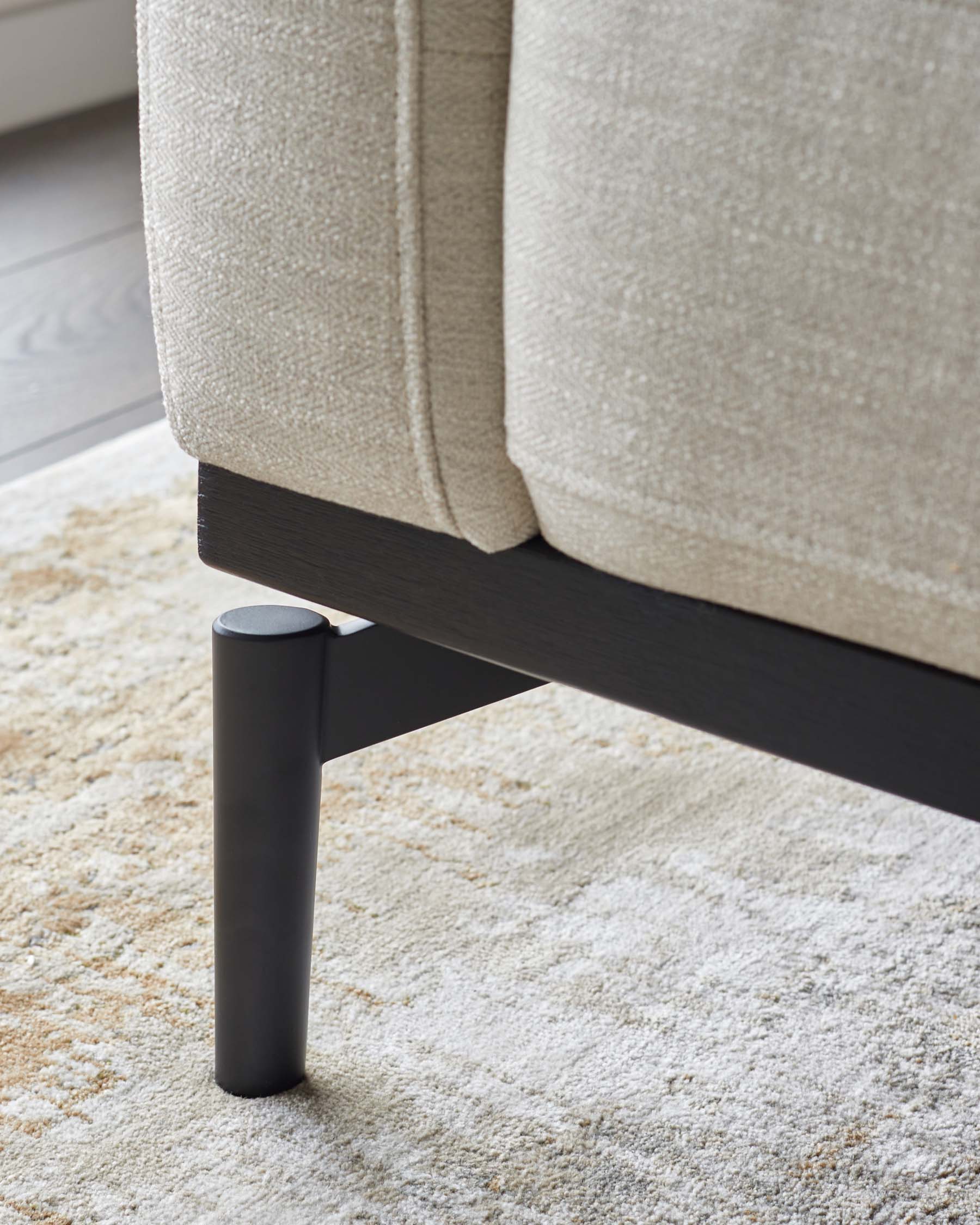 Colton ivory chenille 2 seater sofa