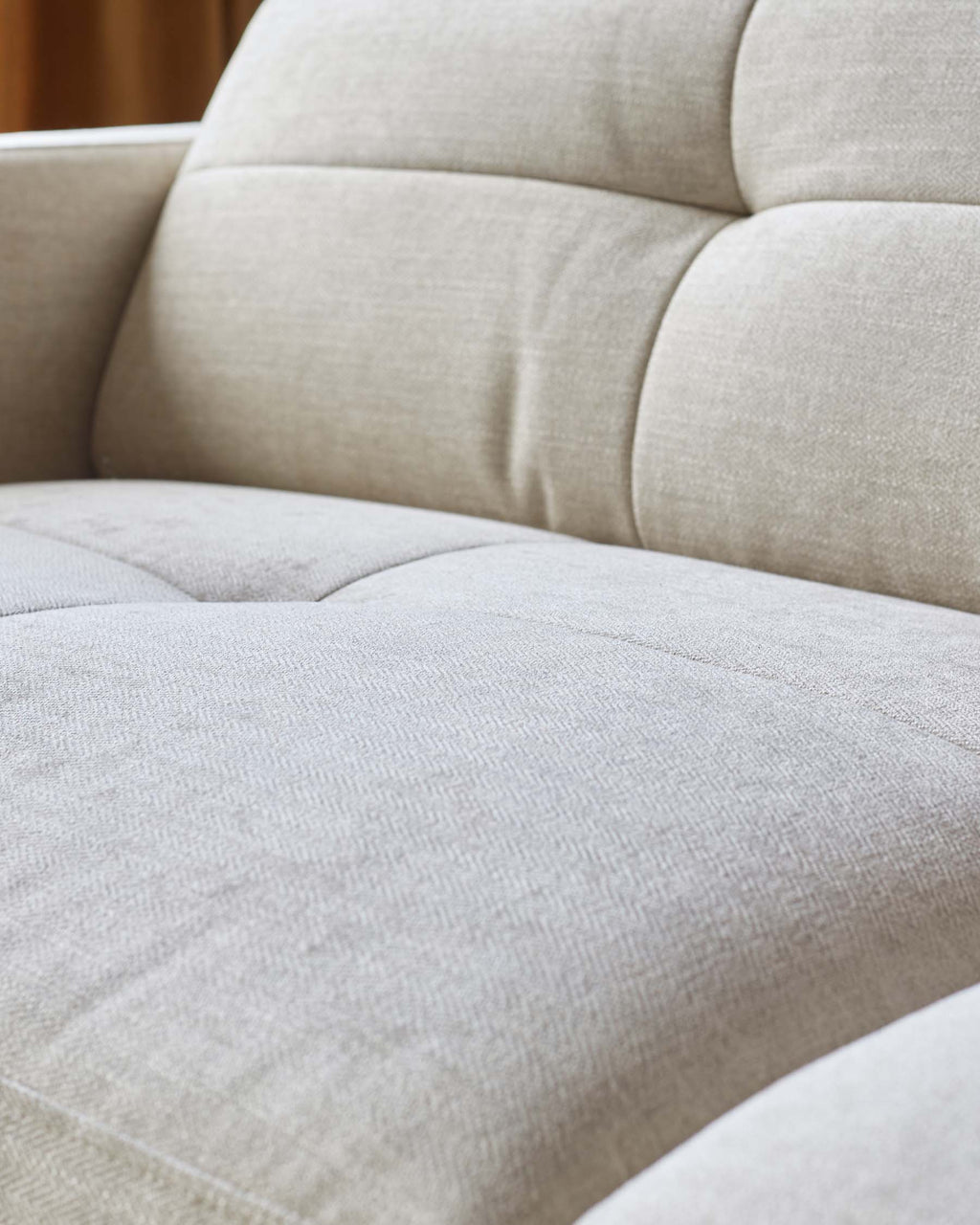 Colton ivory chenille 2 seater sofa