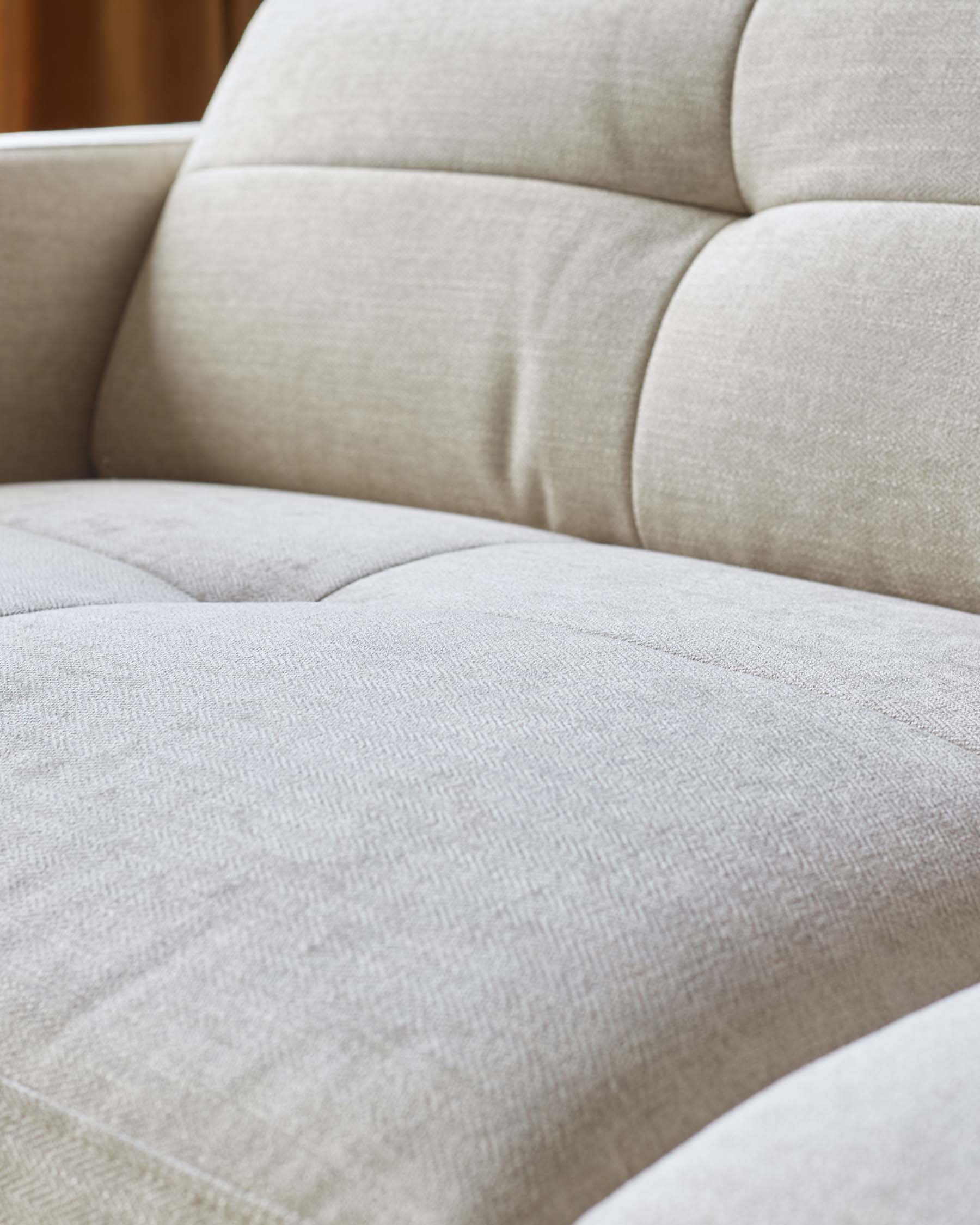 Colton ivory chenille 2 seater sofa