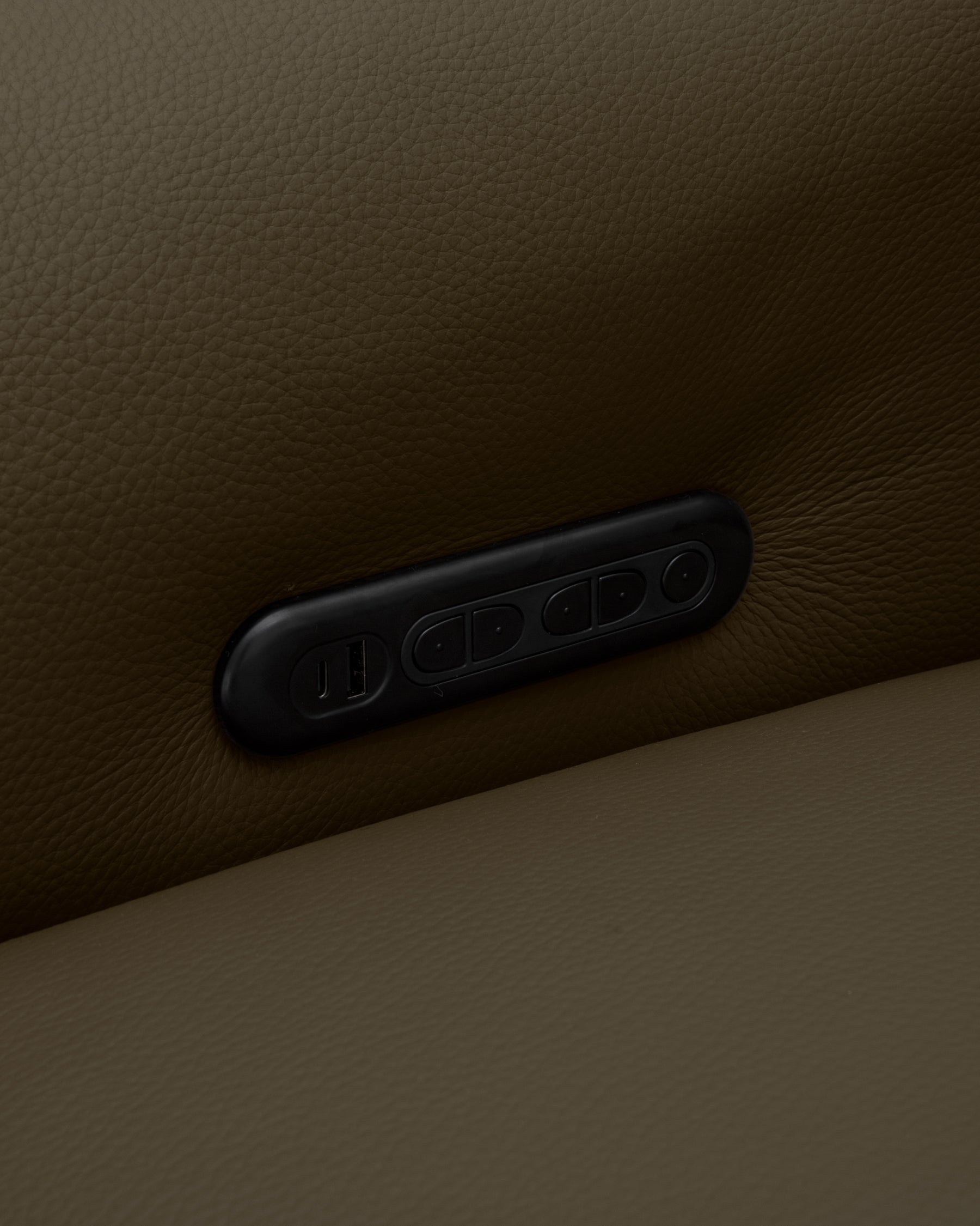 Connor olive green leather left hand corner sofa