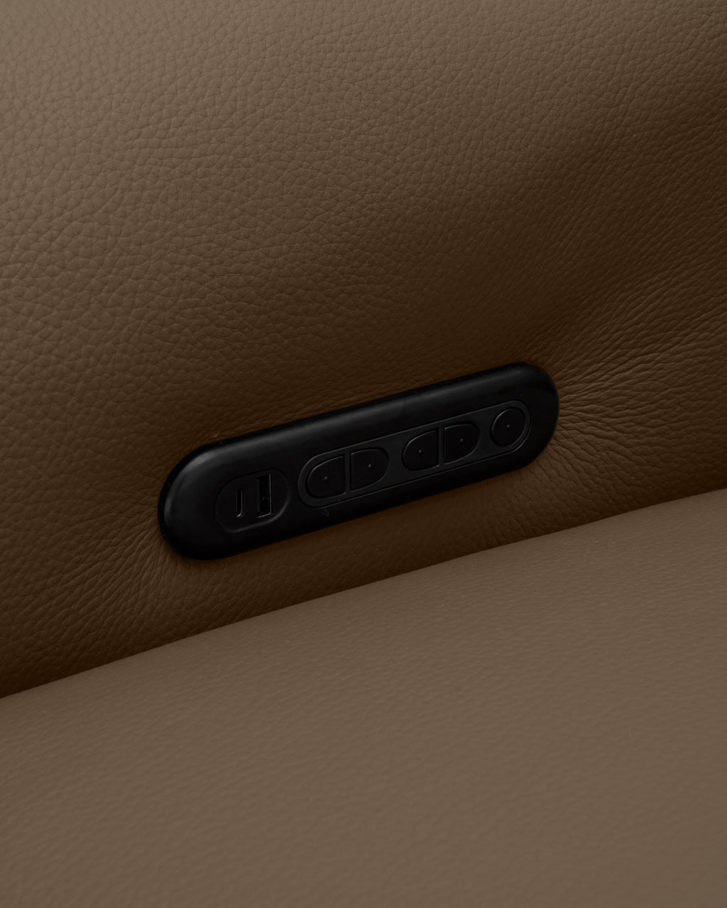 Connor natural leather left hand corner chaise sofa