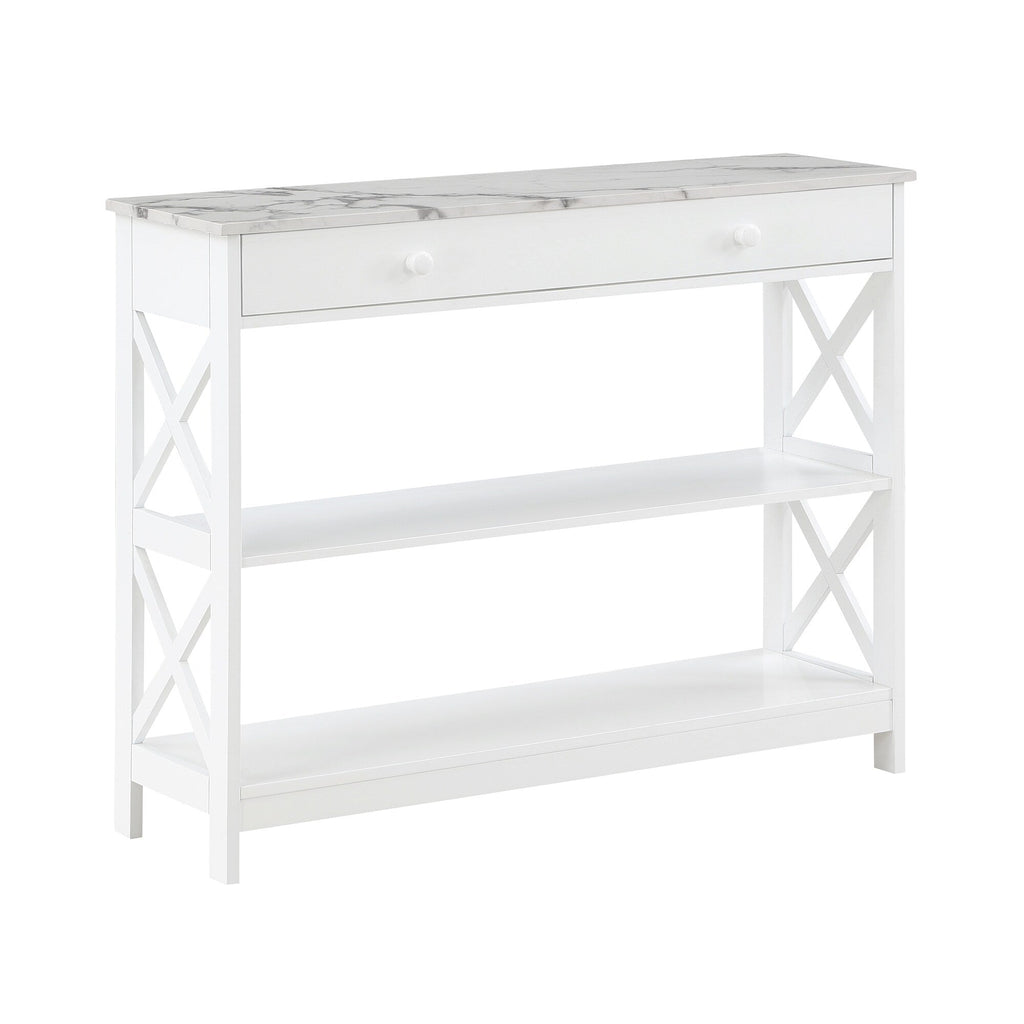 Convenience Concepts Oxford 1 Drawer Console Table with Shelves