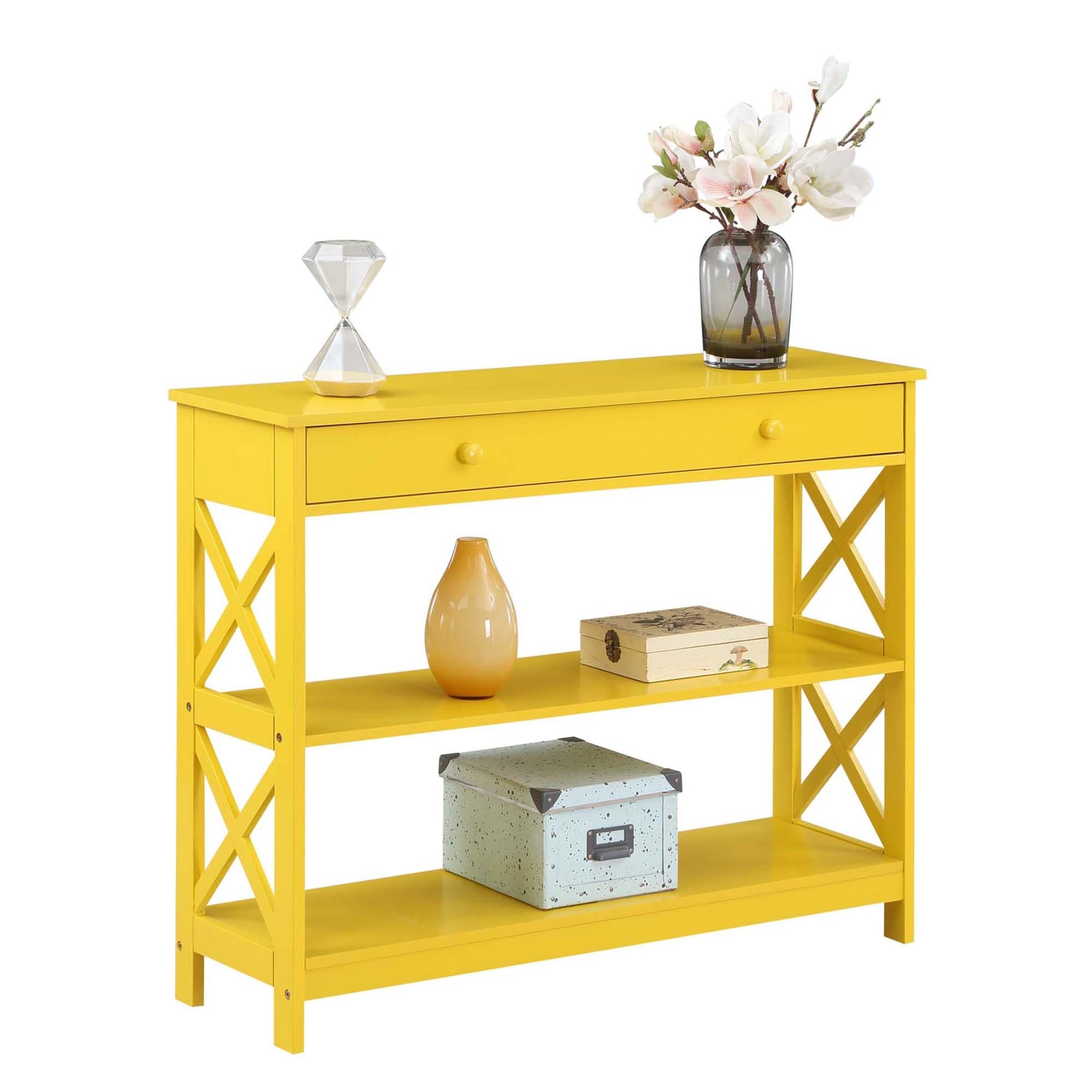 Convenience Concepts Oxford 1 Drawer Console Table with Shelves