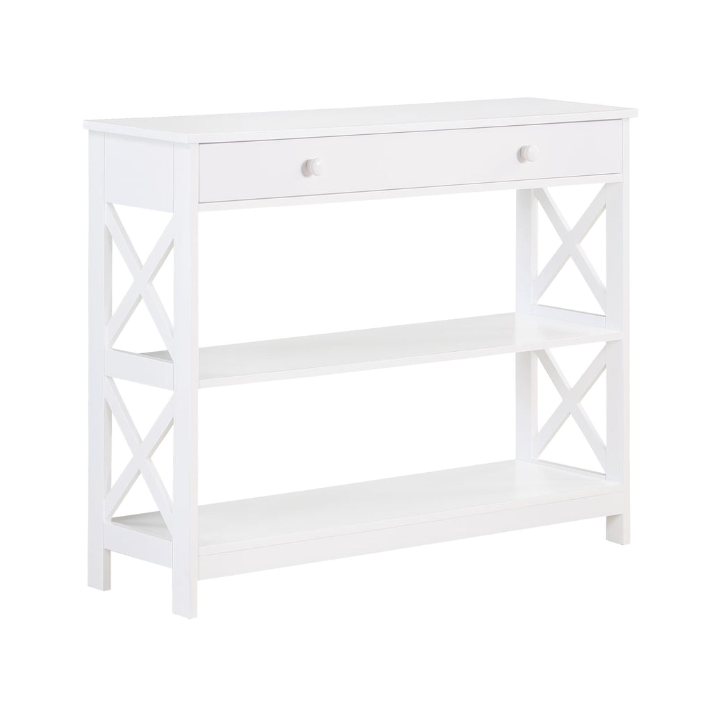 Convenience Concepts Oxford 1 Drawer Console Table with Shelves