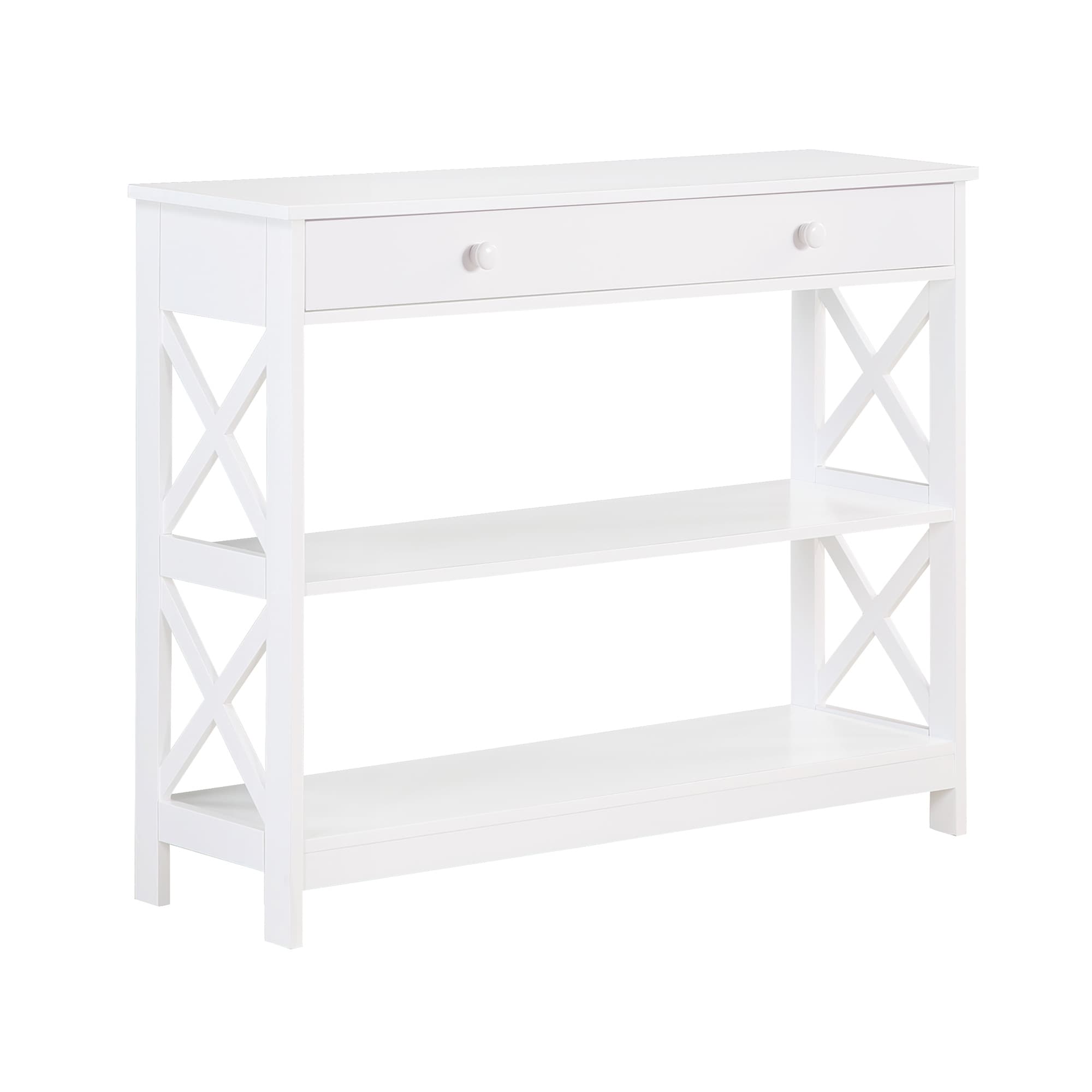 Convenience Concepts Oxford 1 Drawer Console Table with Shelves