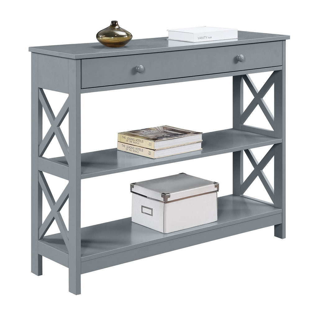 Convenience Concepts Oxford 1 Drawer Console Table with Shelves