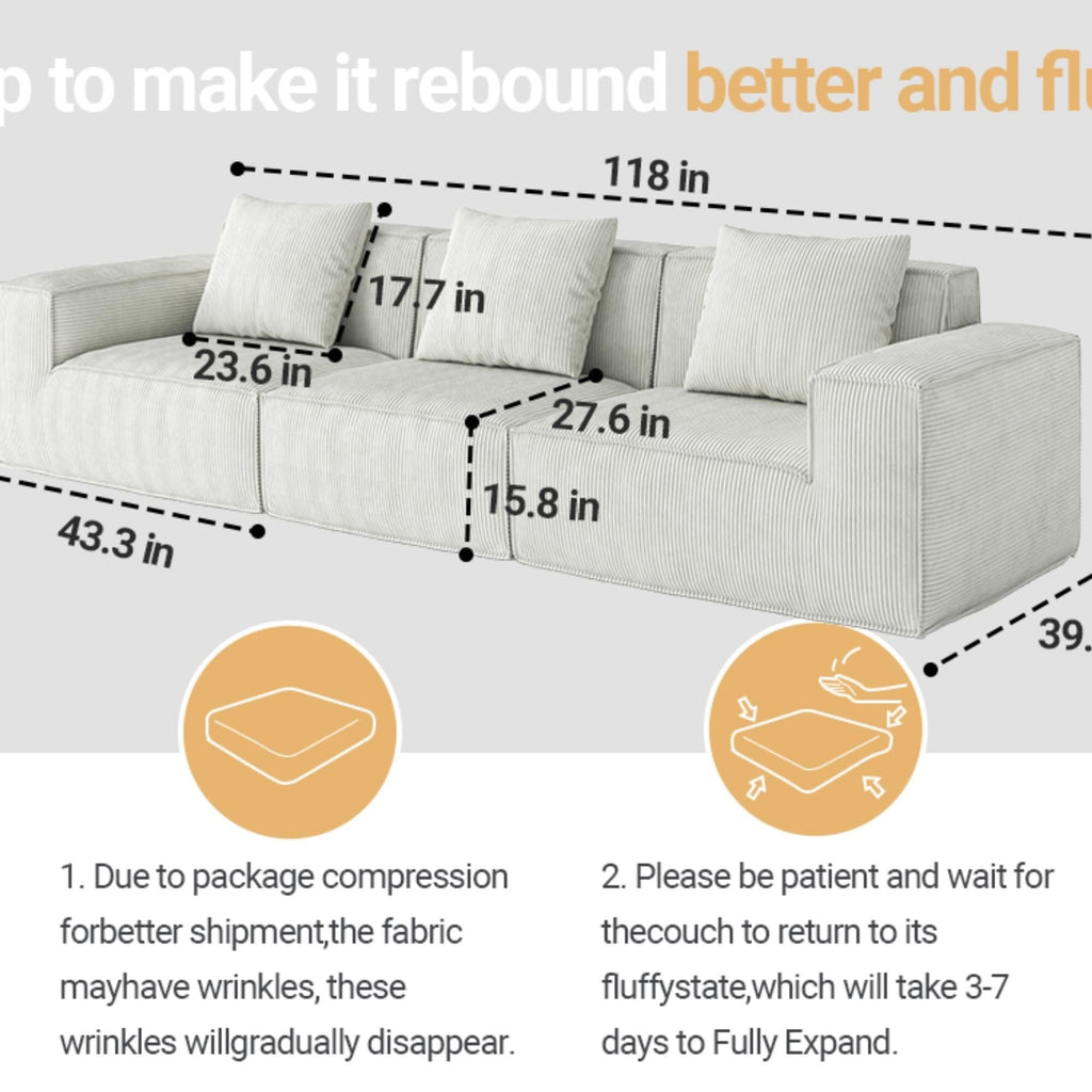 Convertible Tofu Block Sofa Floor Sofa Bed