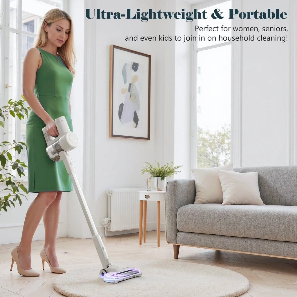 Cordless 3-in-1 Stick Vacuum Cleaner, Lightweight for Carpet, Hard Floors, Pet Hair, and Home Cleaning