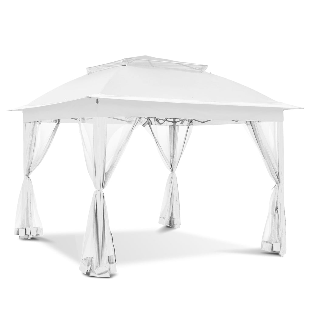 Cozywor 11 ft. x 11 ft. Pop-Up Steel Gazebo with Mosquito Netting