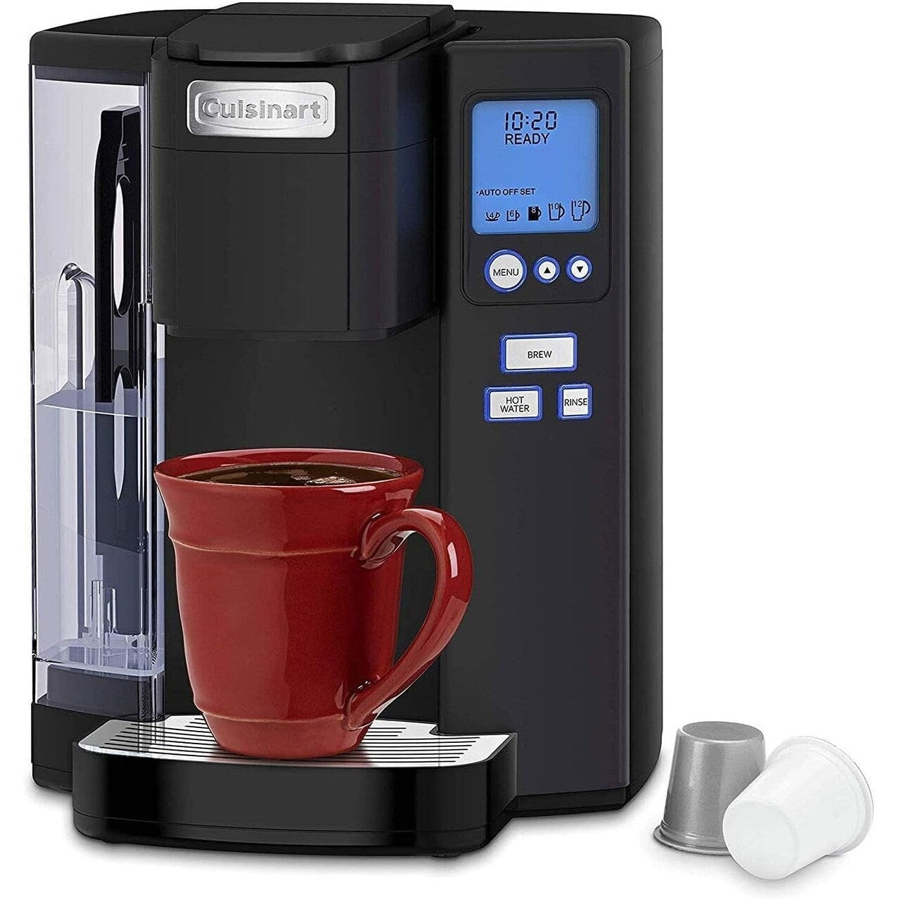 Cuisinart Single Serve Coffee Maker, 72oz, Programmable, Steel