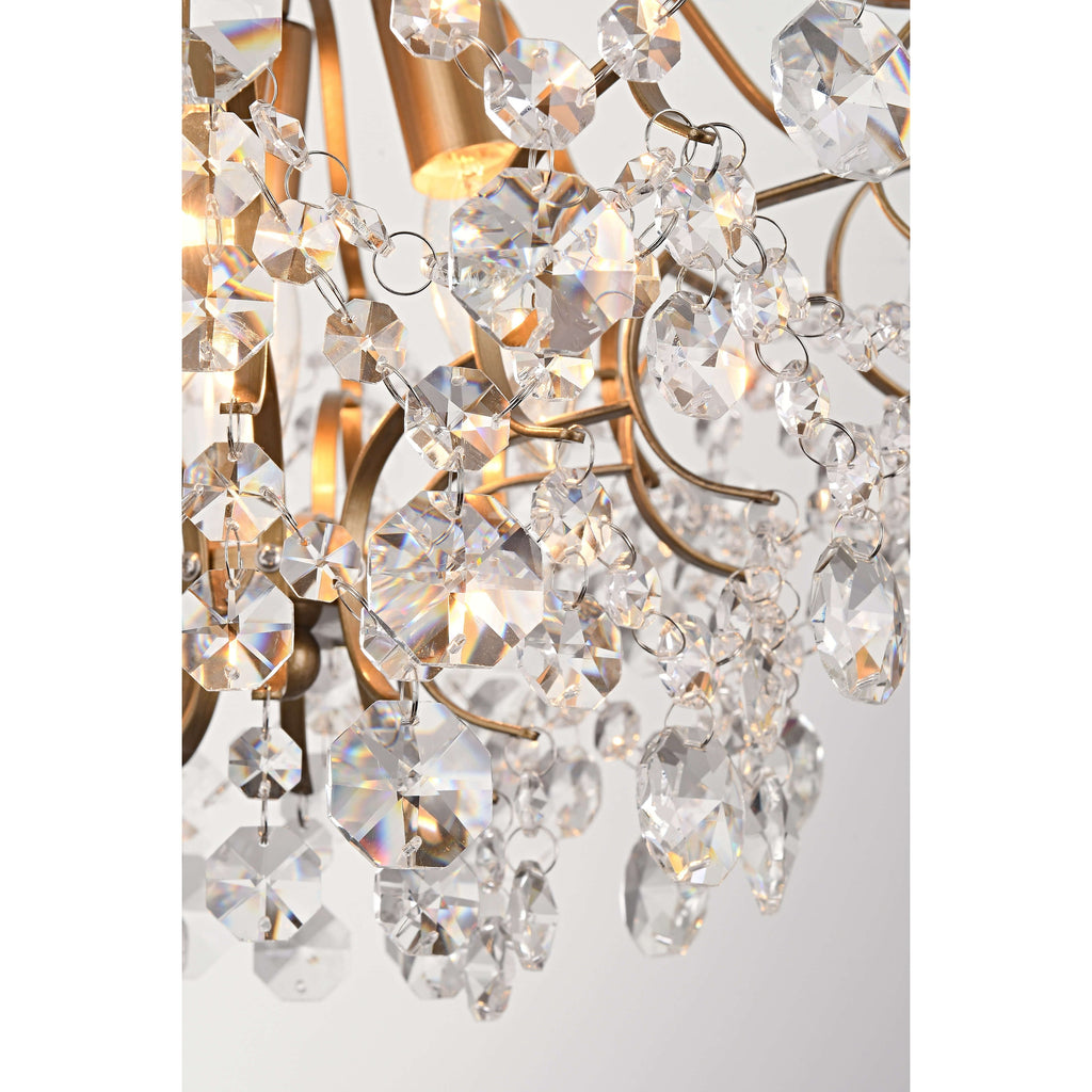 Dalia Elegant Indoor 3-light Crystal Flush Mount