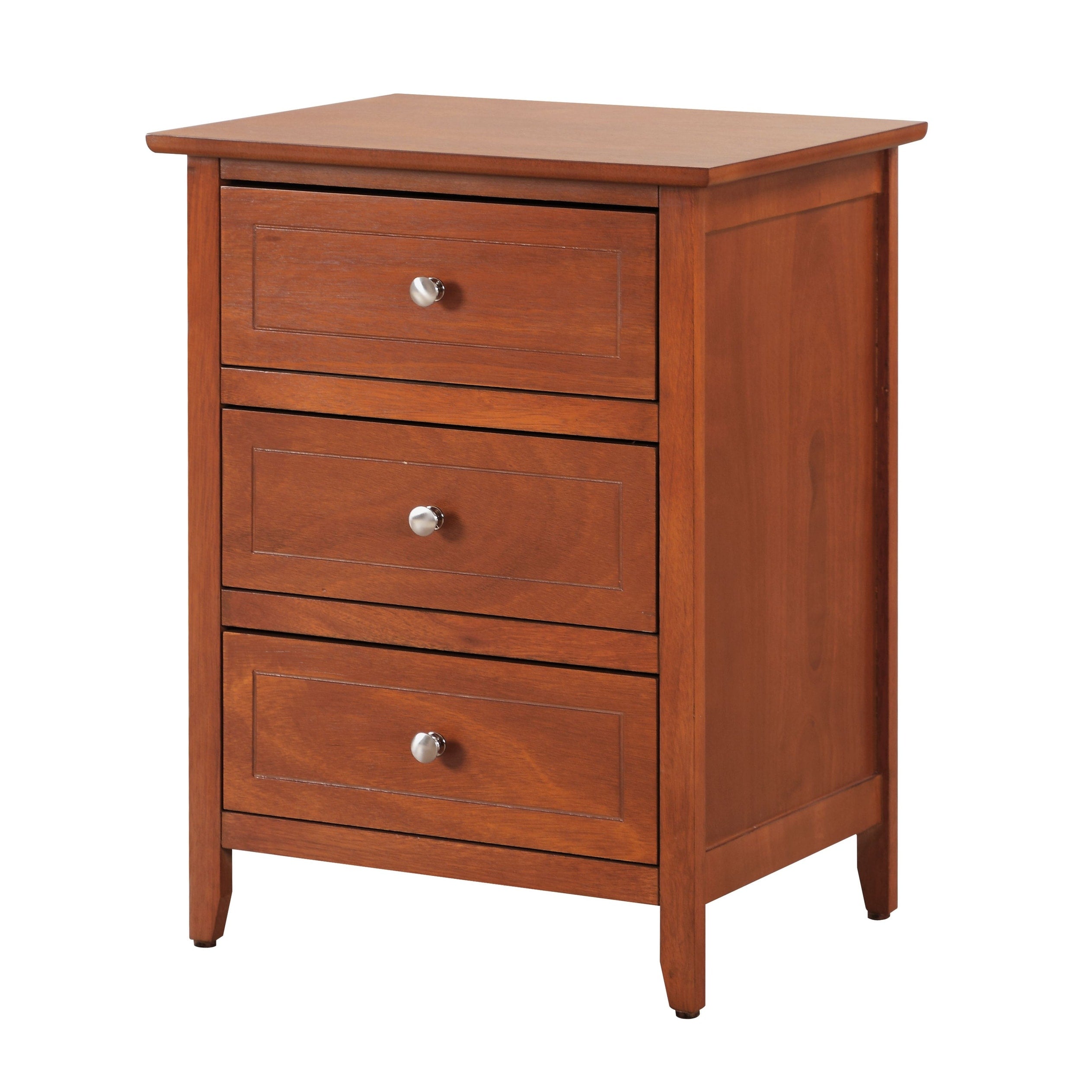 Daniel 3-drawer Transitional Wooden Nightstand