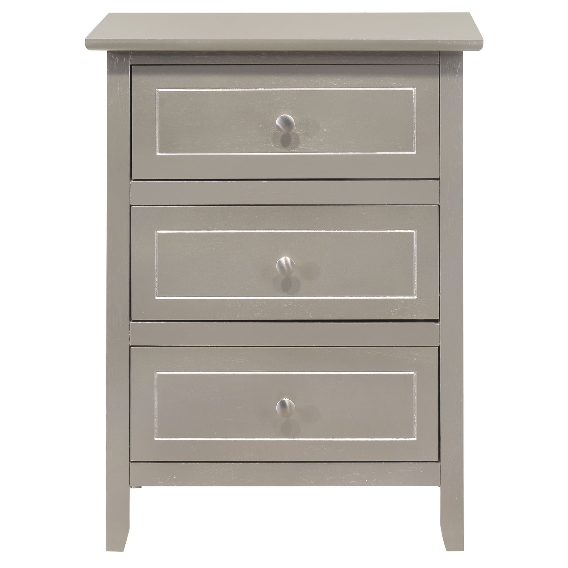 Daniel 3-drawer Transitional Wooden Nightstand