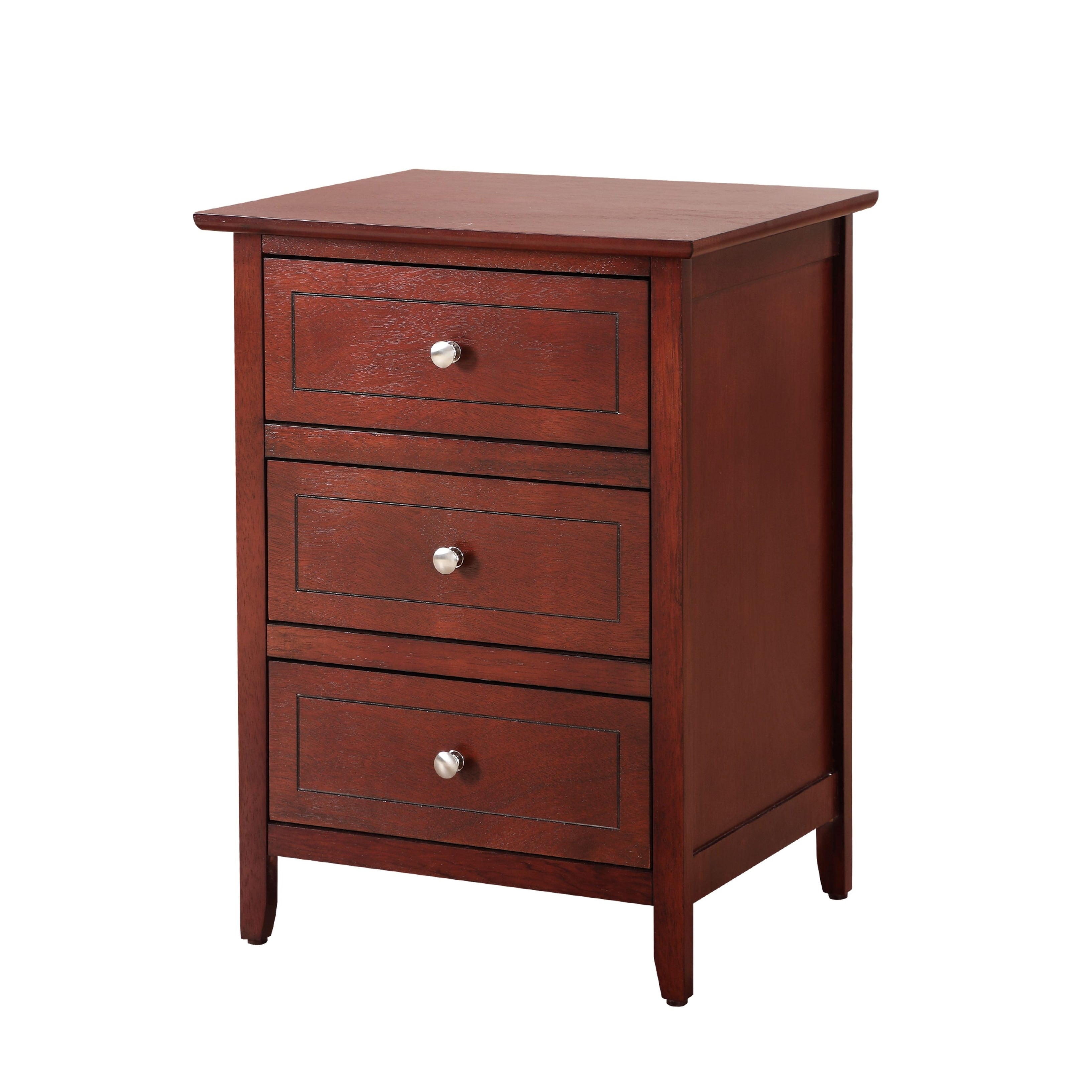 Daniel 3-drawer Transitional Wooden Nightstand