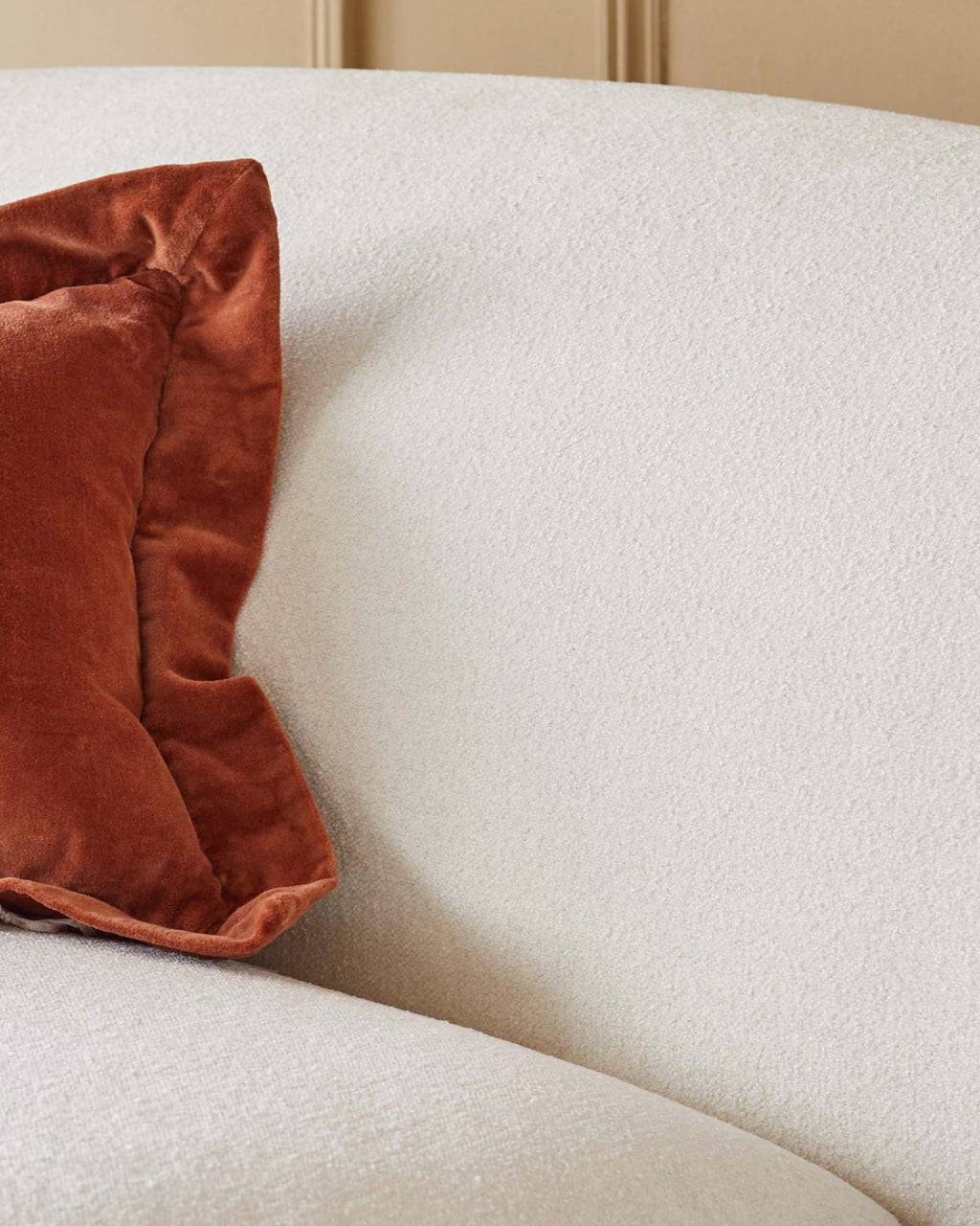 Daphne Ivory Boucle Swivel Accent Chair