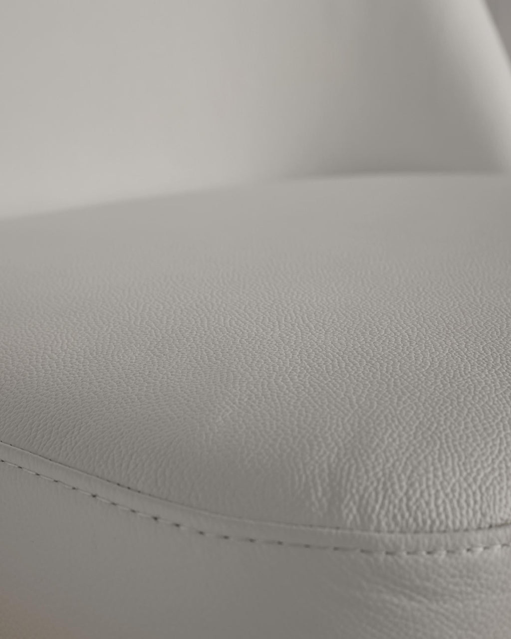 Deco Light Grey Leather Dining Chair