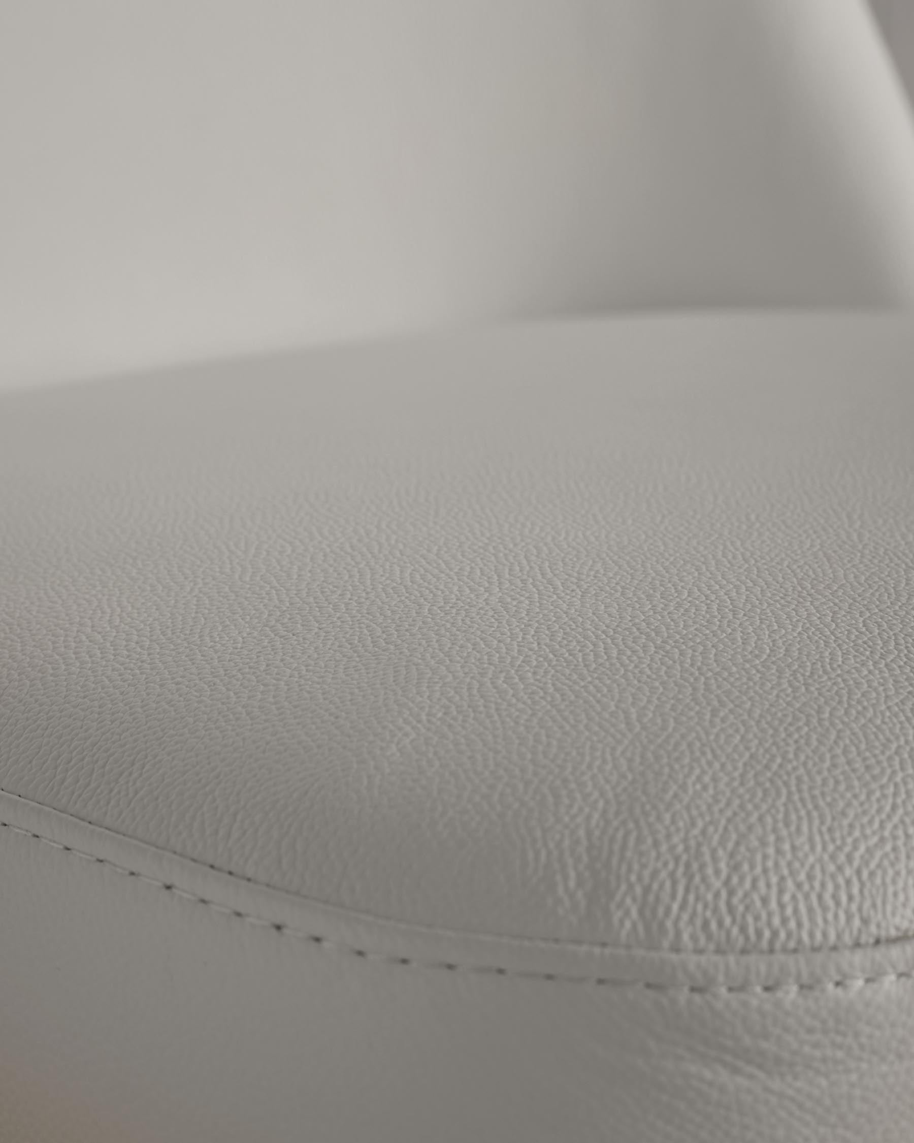 Deco Light Grey Leather Dining Chair