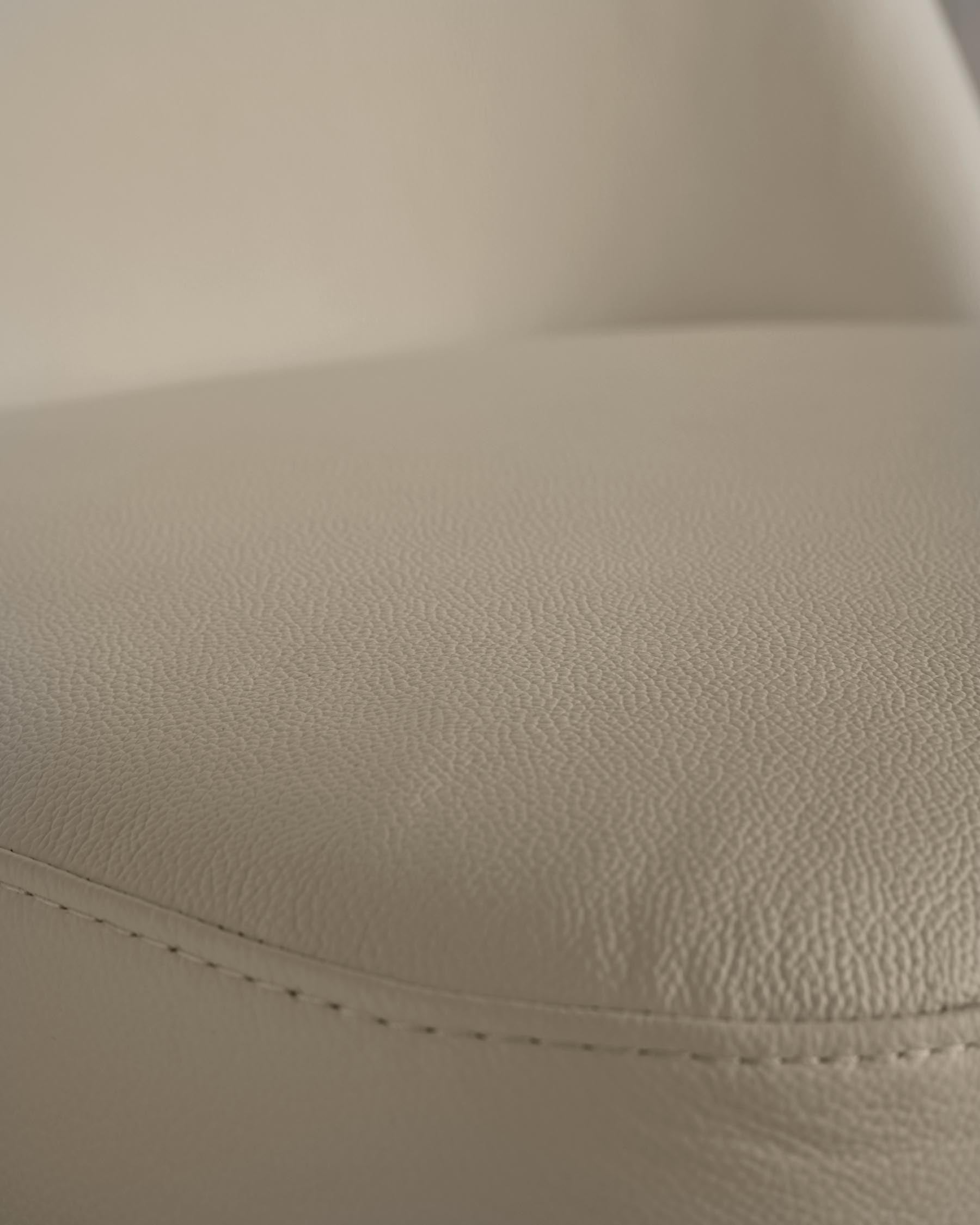 Deco natural leather dining chair