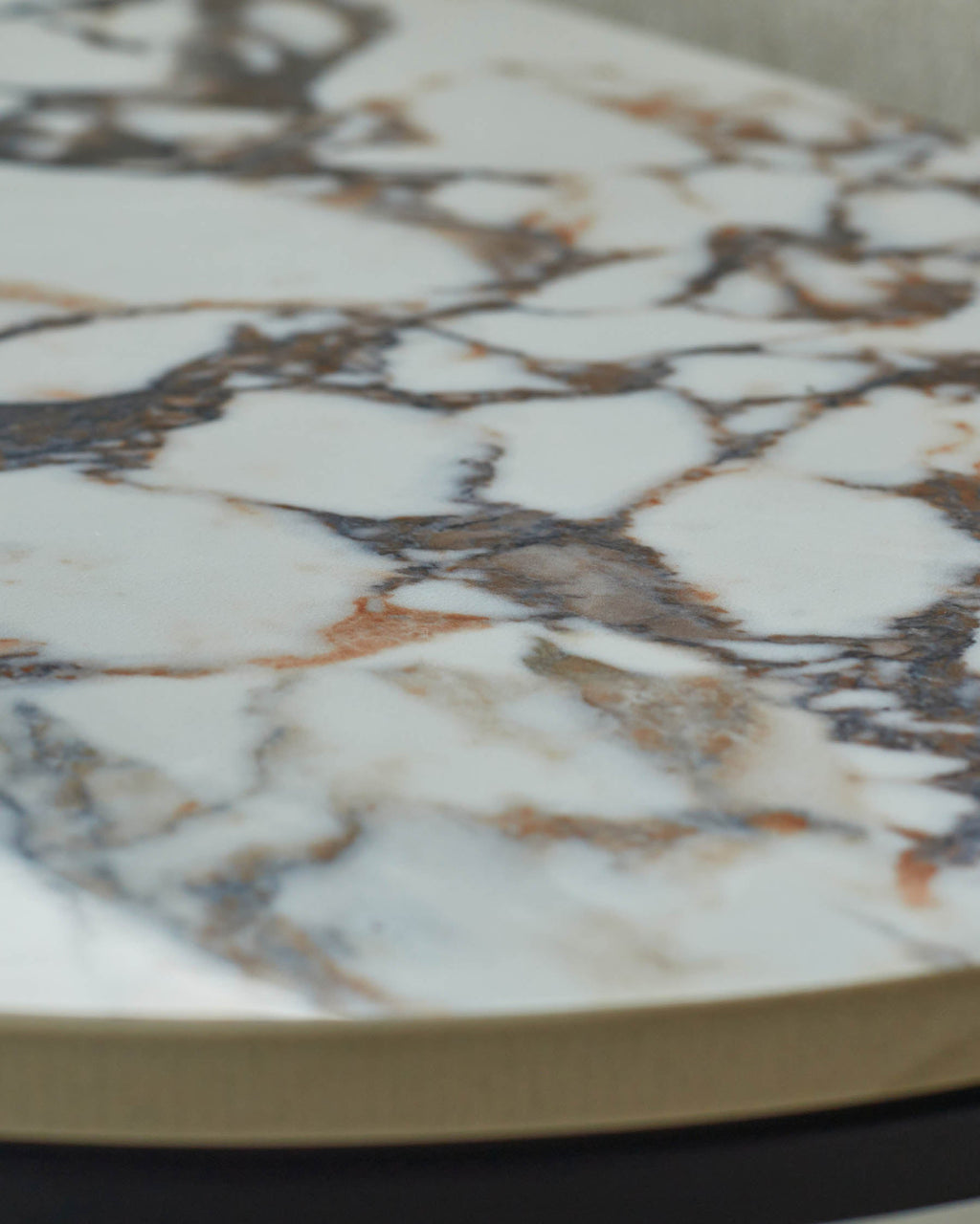 Demi white calacatta ceramic side table