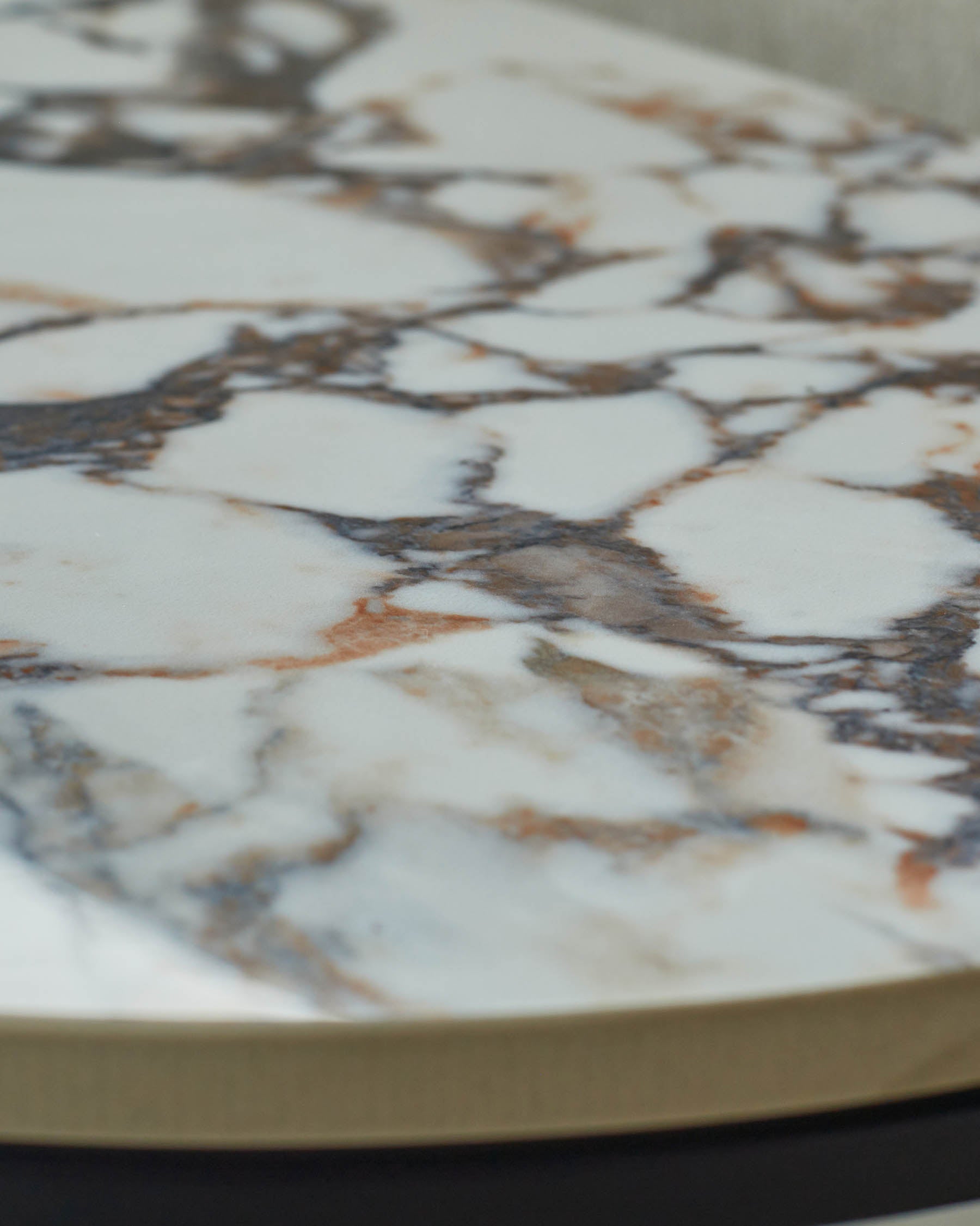 Demi white calacatta ceramic side table