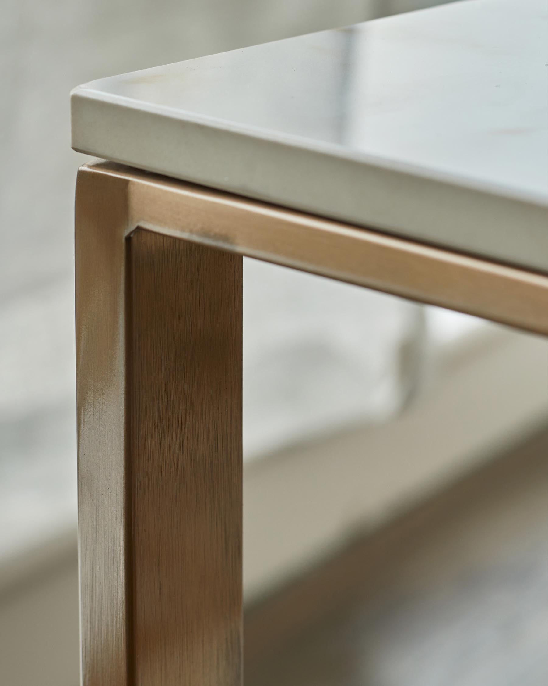 Demi natural ceramic side table